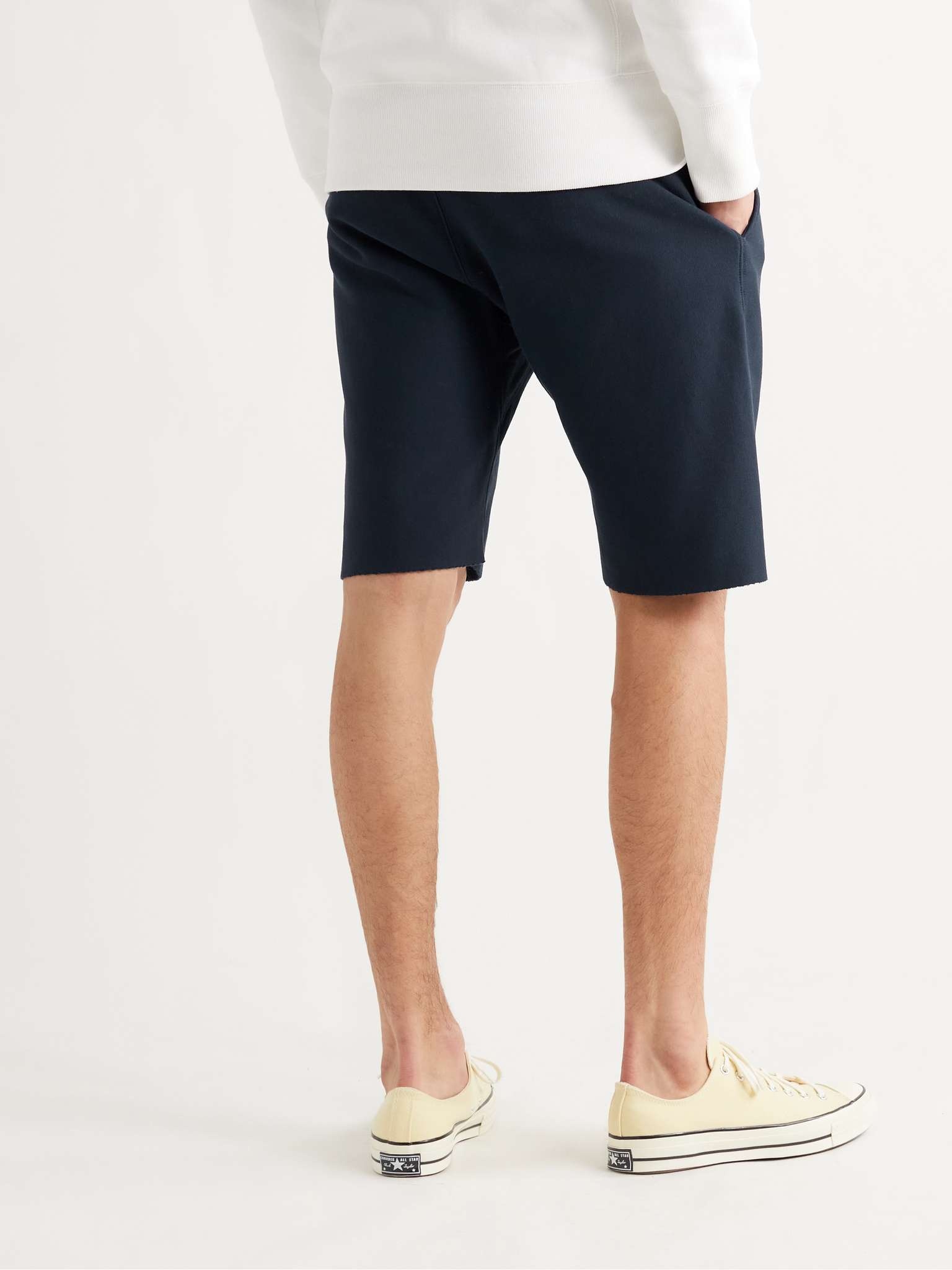 Fleece-Back Cotton-Jersey Shorts - 4