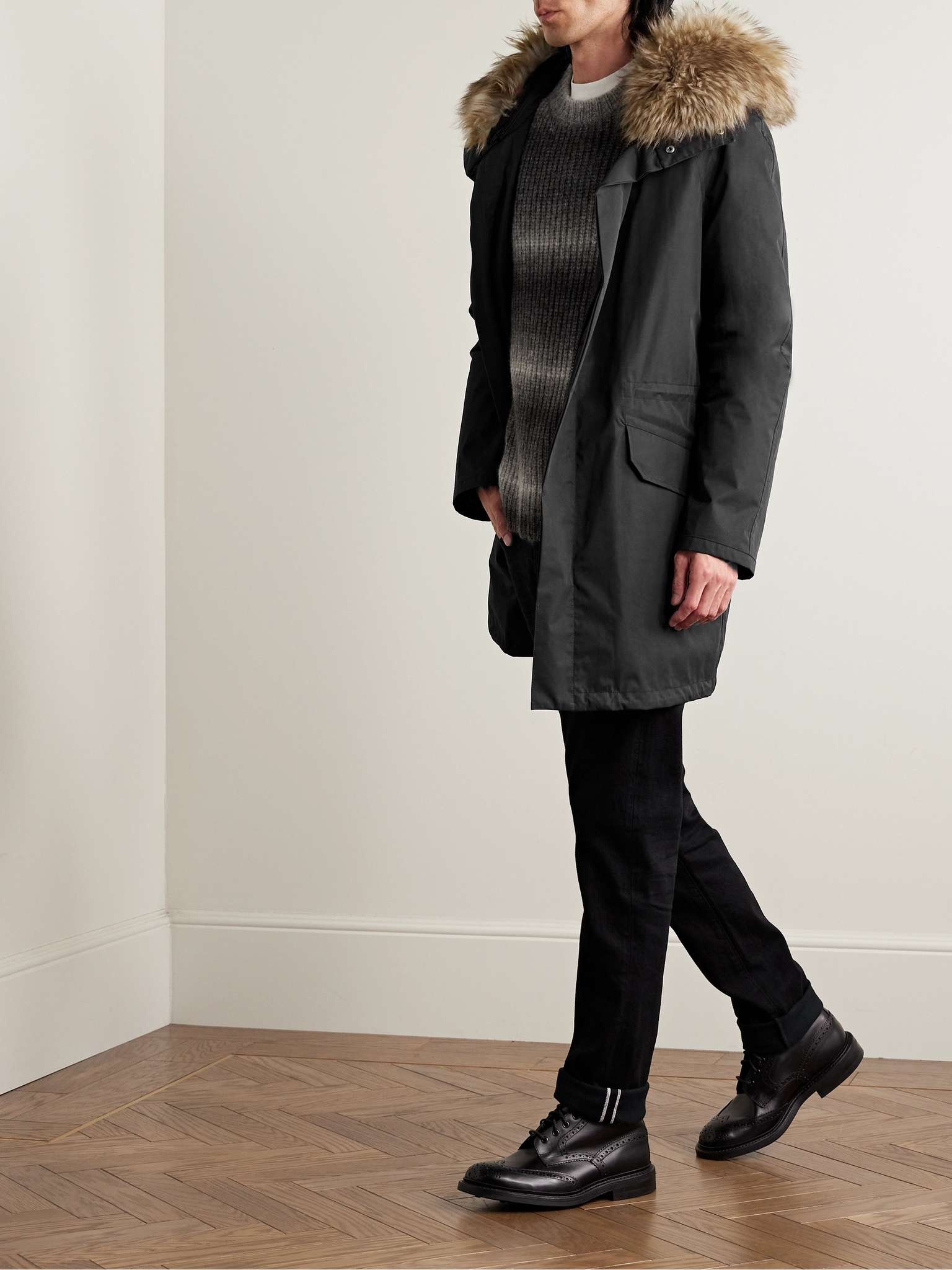 Iconic Shearling-Trimmed Padded Cotton-Blend Twill Down Parka - 2