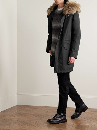 Yves Salomon Iconic Shearling-Trimmed Padded Cotton-Blend Twill Down Parka outlook