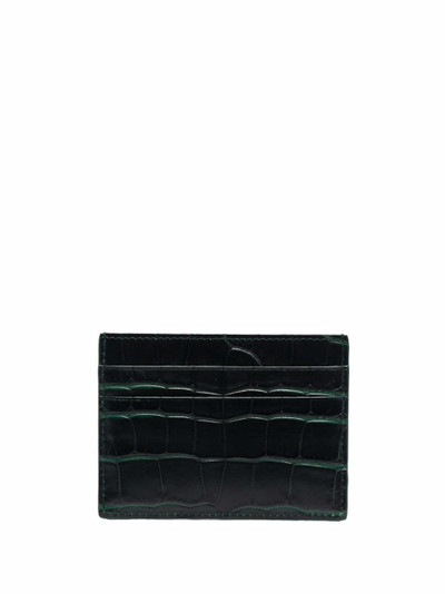 BALENCIAGA croc-effect leather cardholder outlook