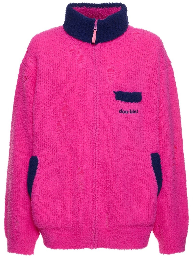 Wool blend knit jacket - 1