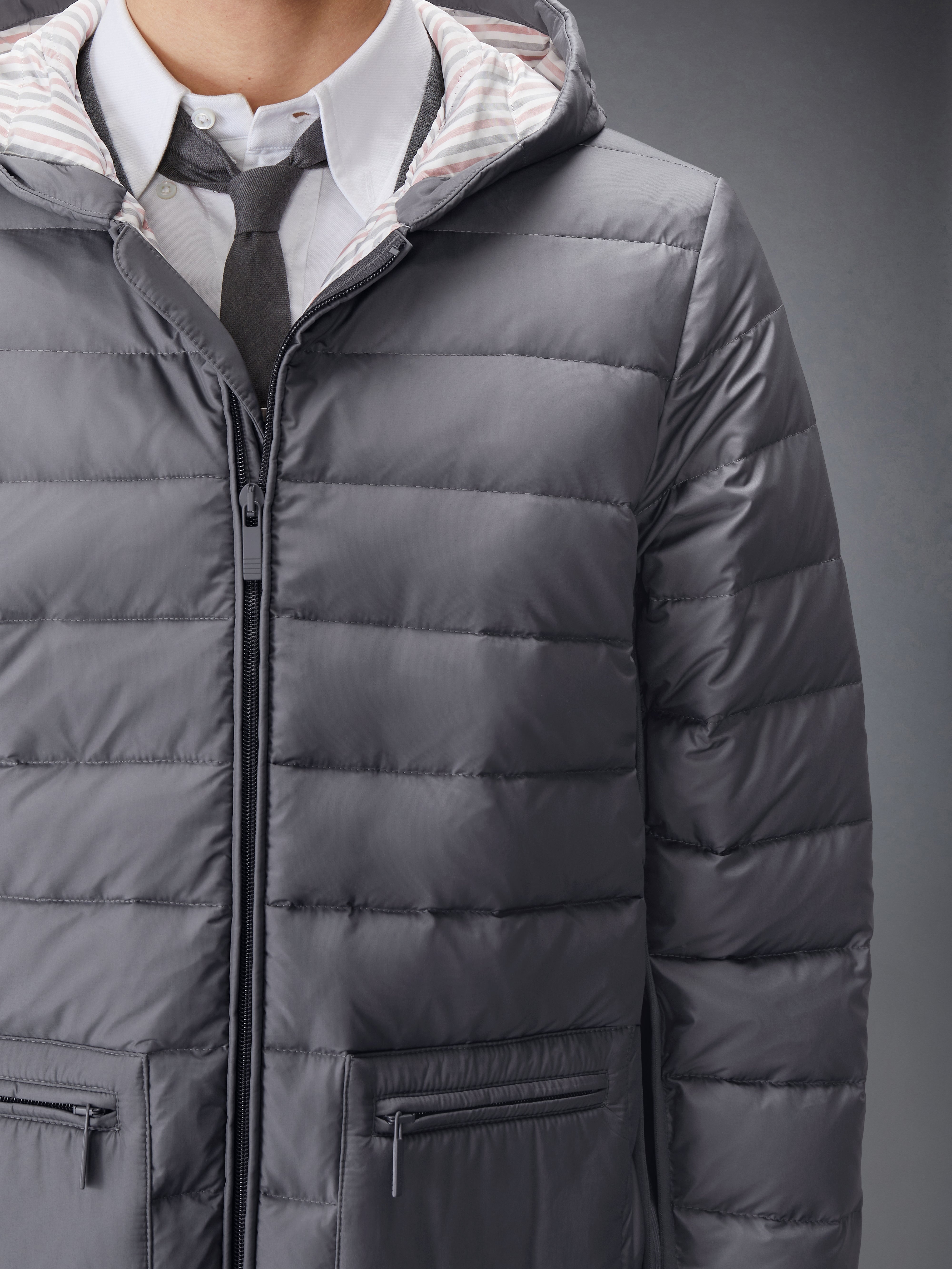 ULTRA LIGHT NYLON DOWN FILL HOOD JACKET - 7
