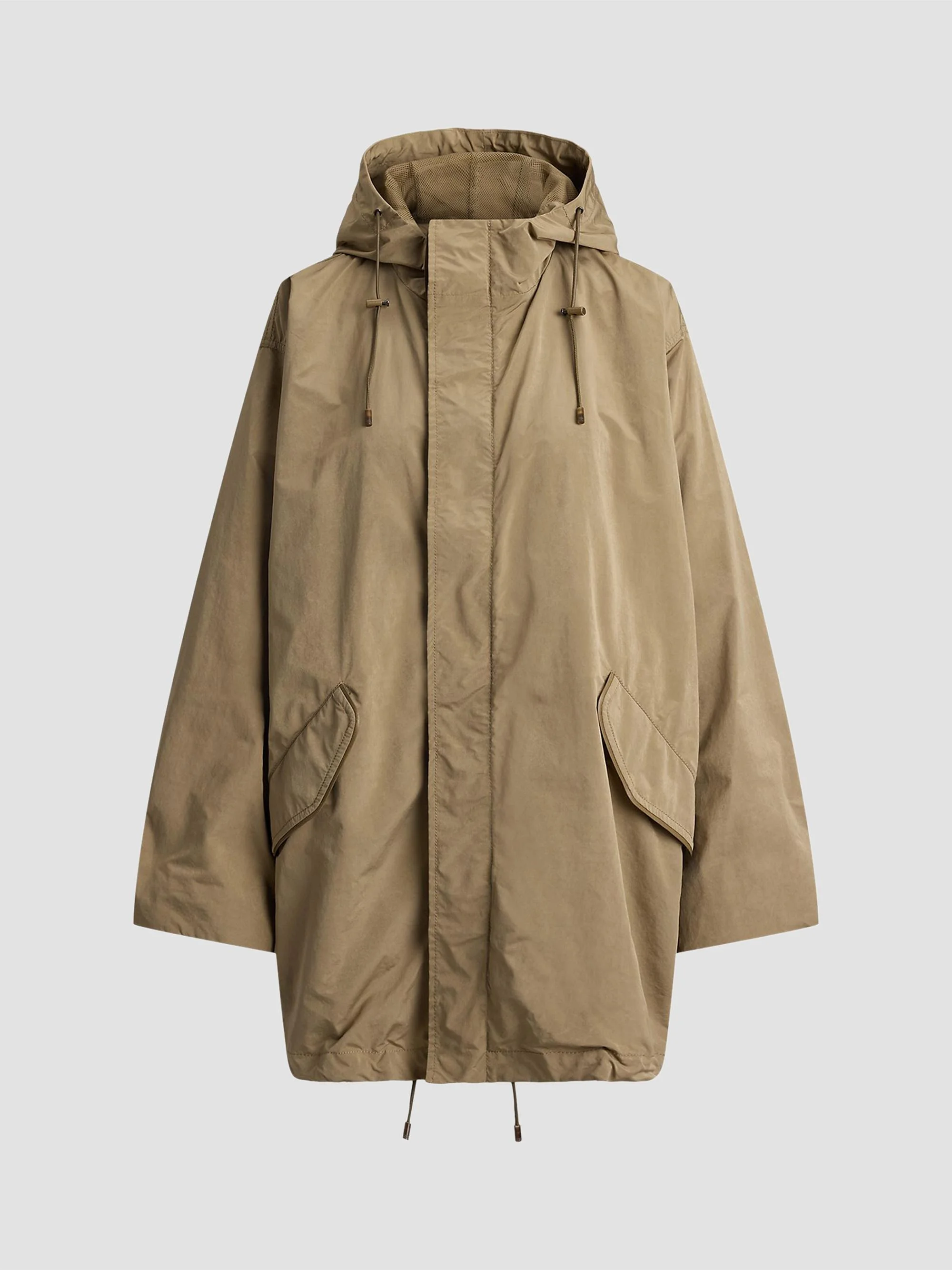 Women's Hurston Peached Hooded Raincoat - Porcini - 1