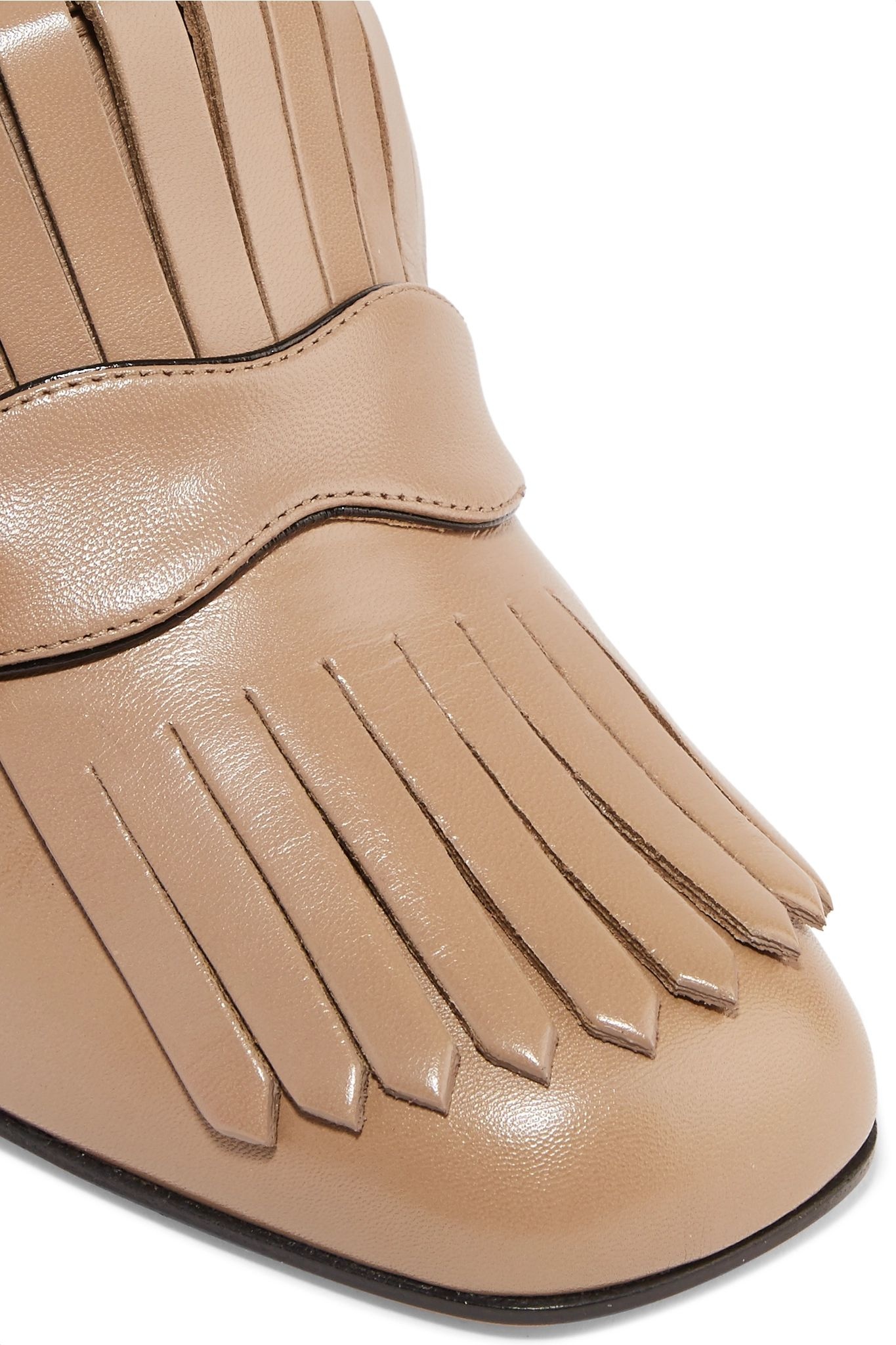 Marmont fringed logo-embellished leather ankle boots - 5