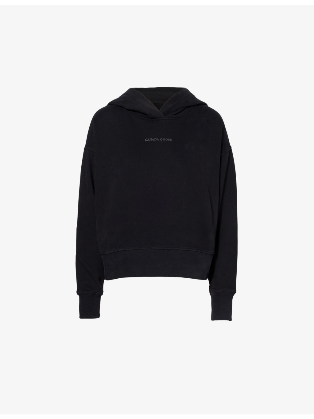 Muskoka rubberised-branding cotton-jersey hoody - 1