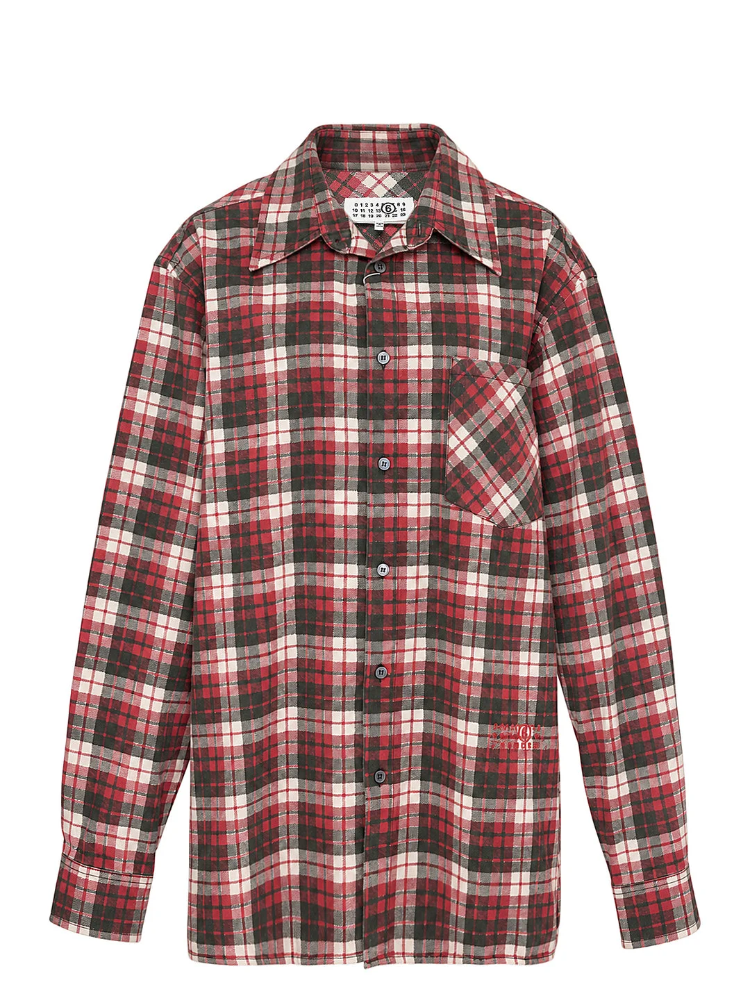 Long Sleeve Check Print Shirt - 1