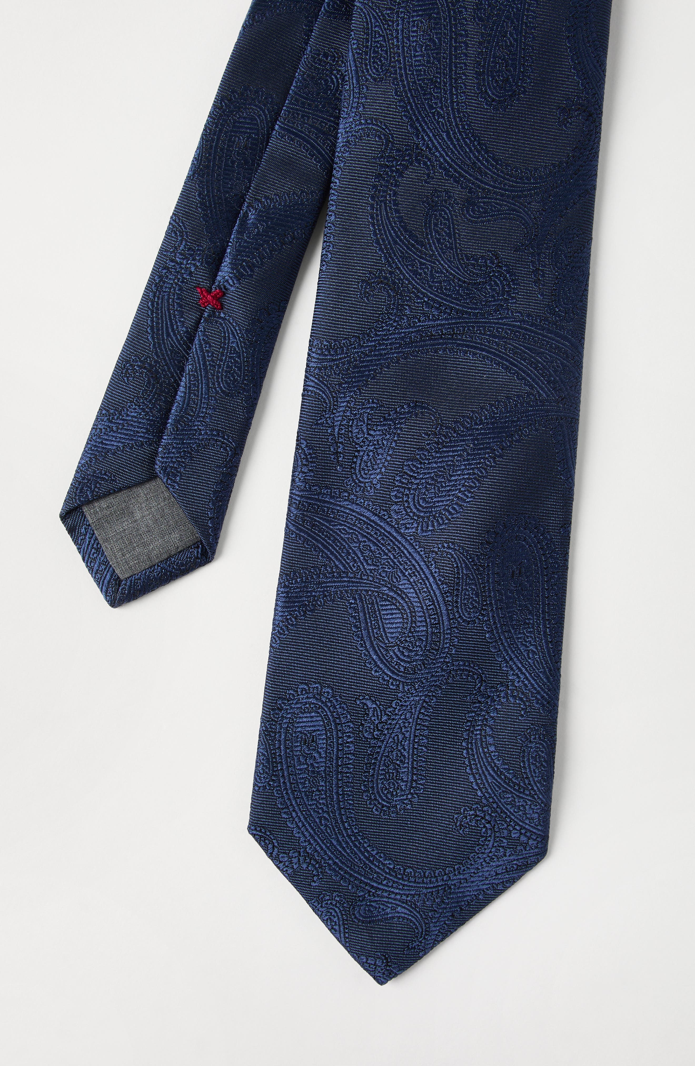 Brunello Cucinelli Silk tie with pattern in Sapphire at Nordstrom - 3