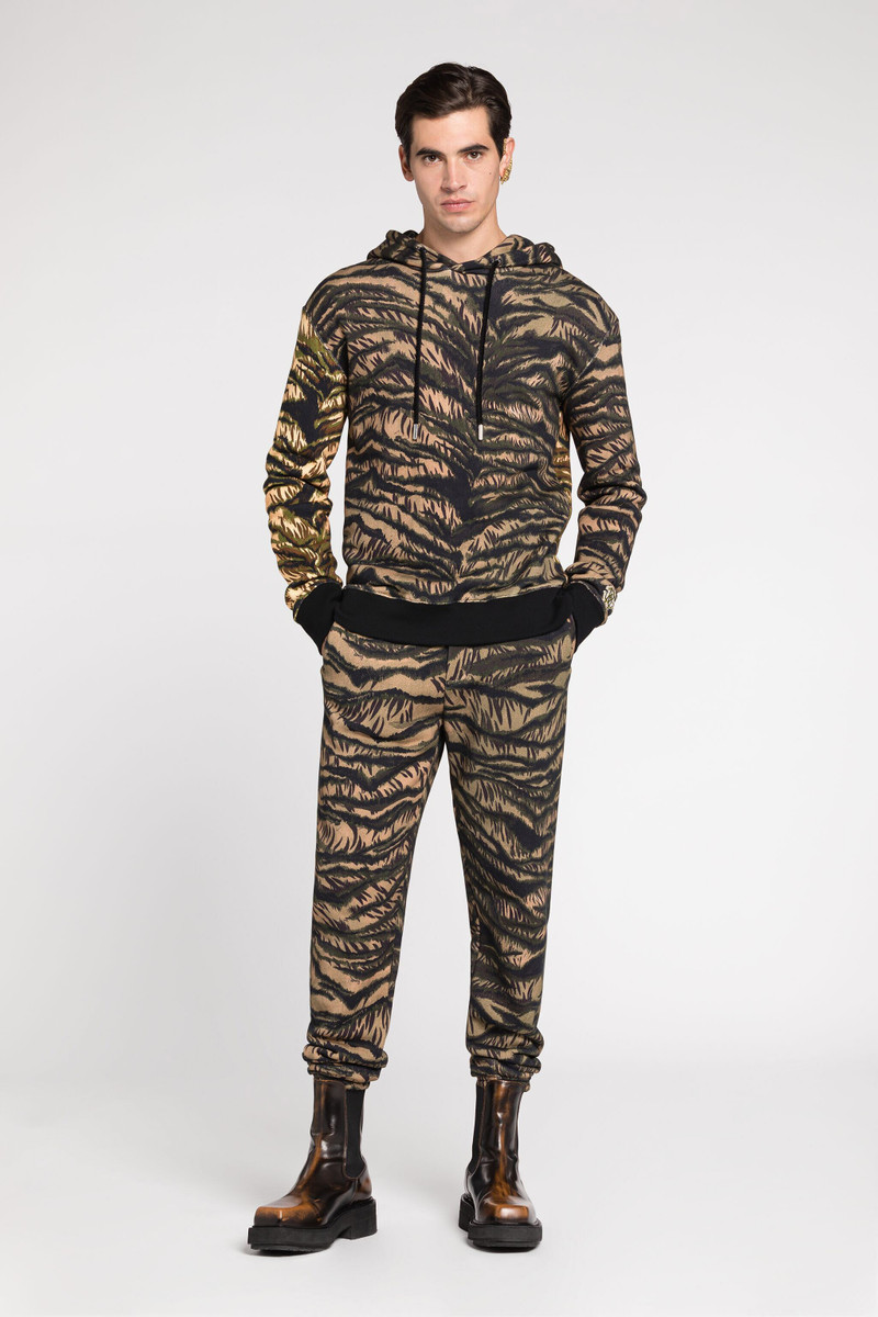 Animal-Print Cotton Track Pants 3