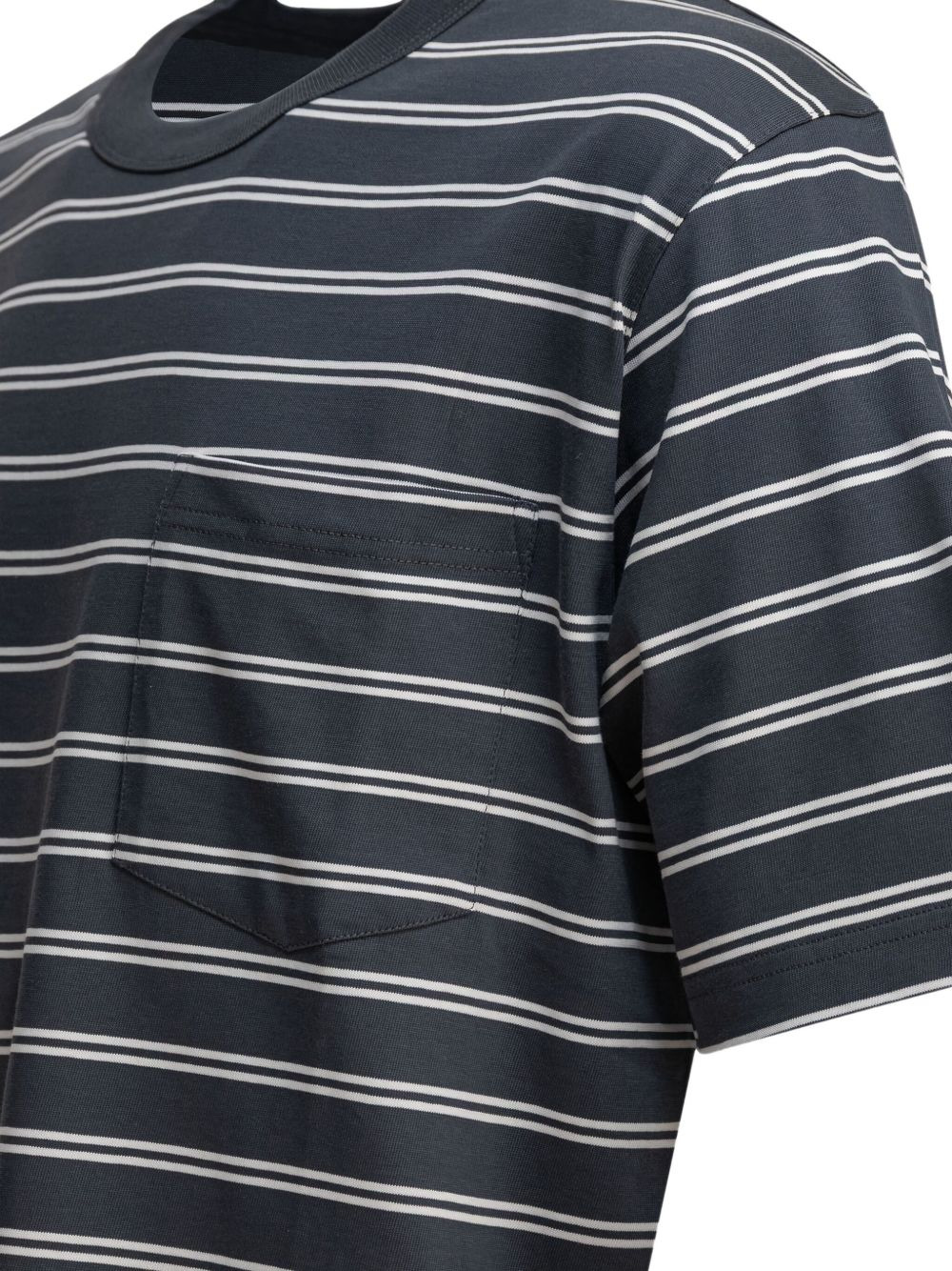 striped pocket T-shirt - 4