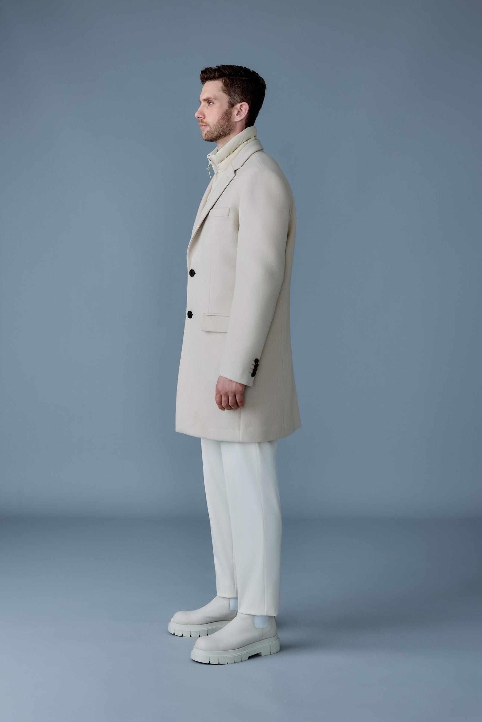 SKAI-SLB 3-in-1 wool coat with removable down liner - 3