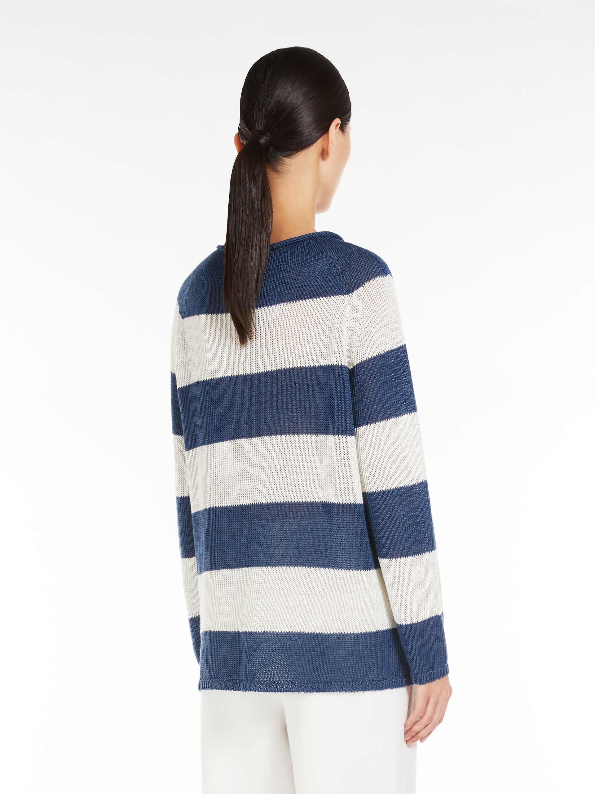 QUARRY Striped linen sweater - 4