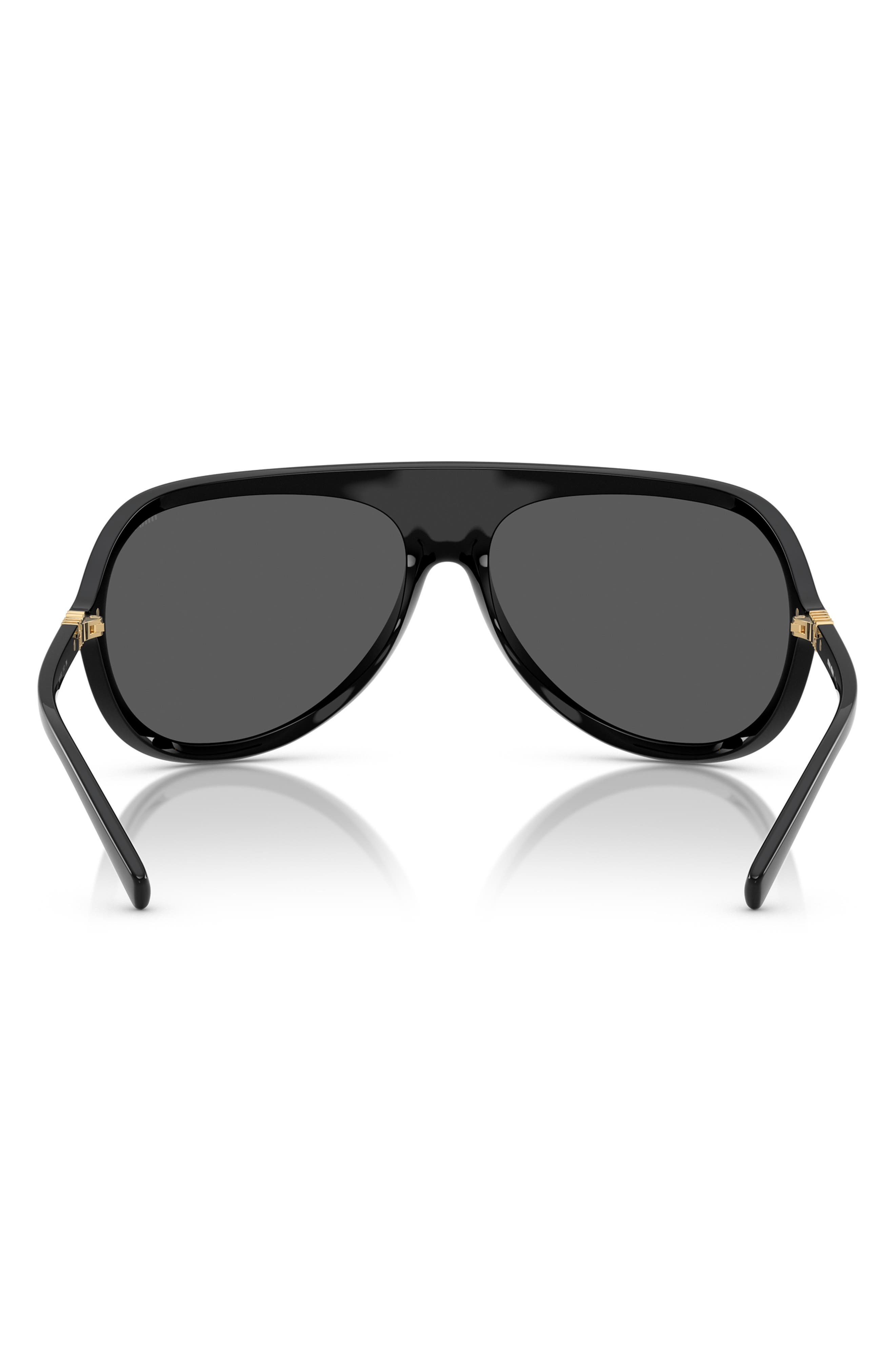 Miu Miu 75mm Oversize Shield Sunglasses in Dark Grey at Nordstrom - 5