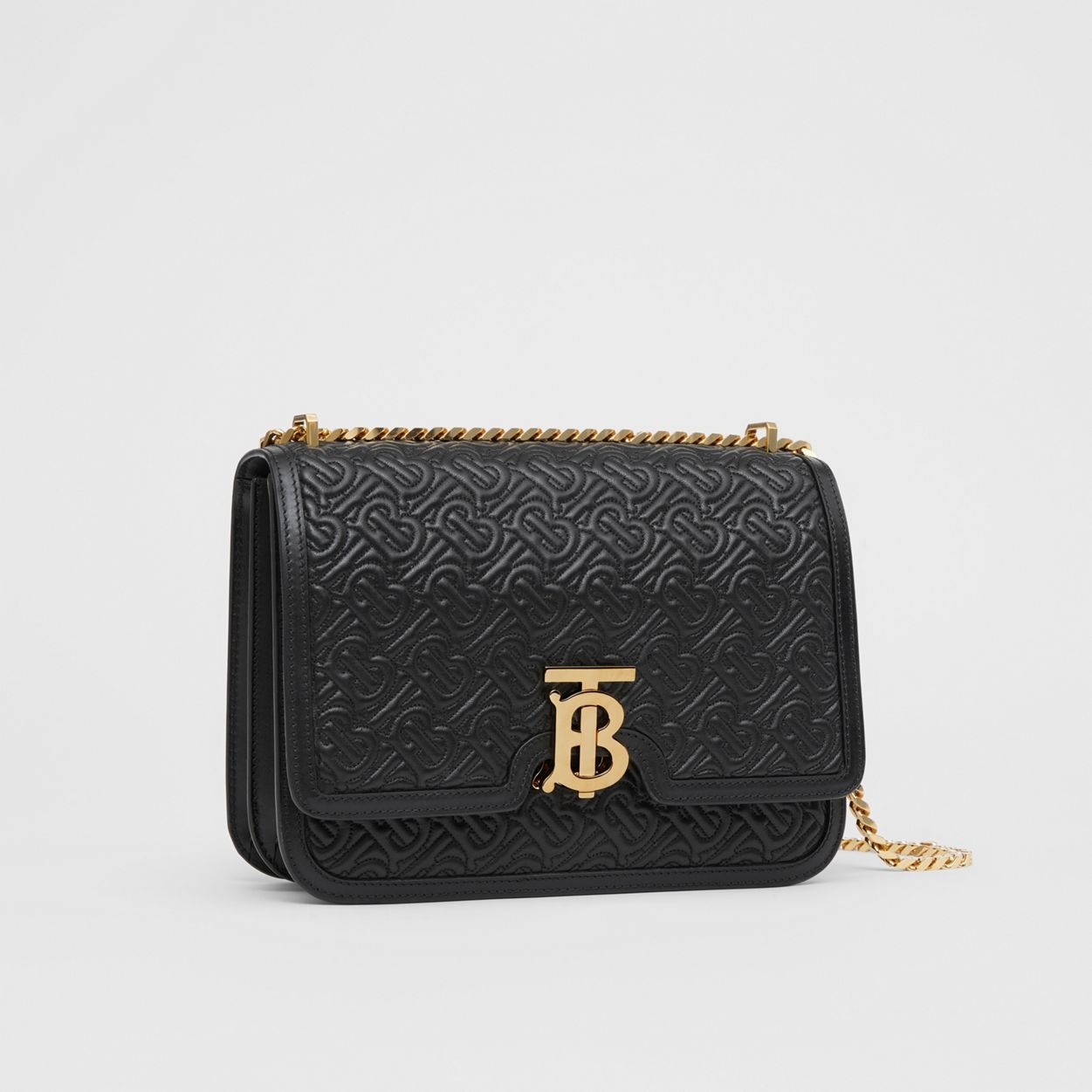 Medium Quilted Monogram Lambskin TB Bag - 5