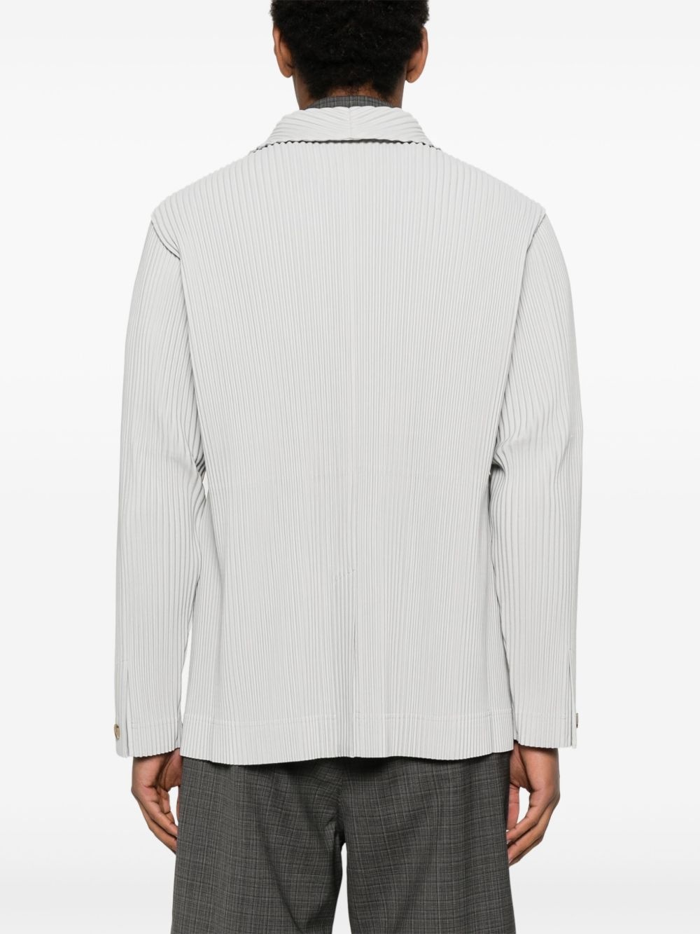plissé-effect blazer - 4