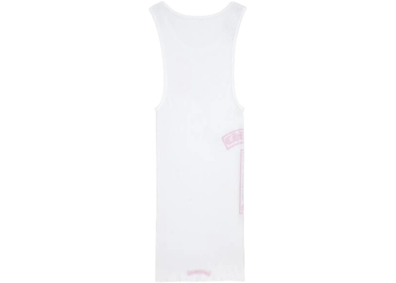 Chrome Hearts Chrome Hearts T Bar Rib Tank White/Pink outlook