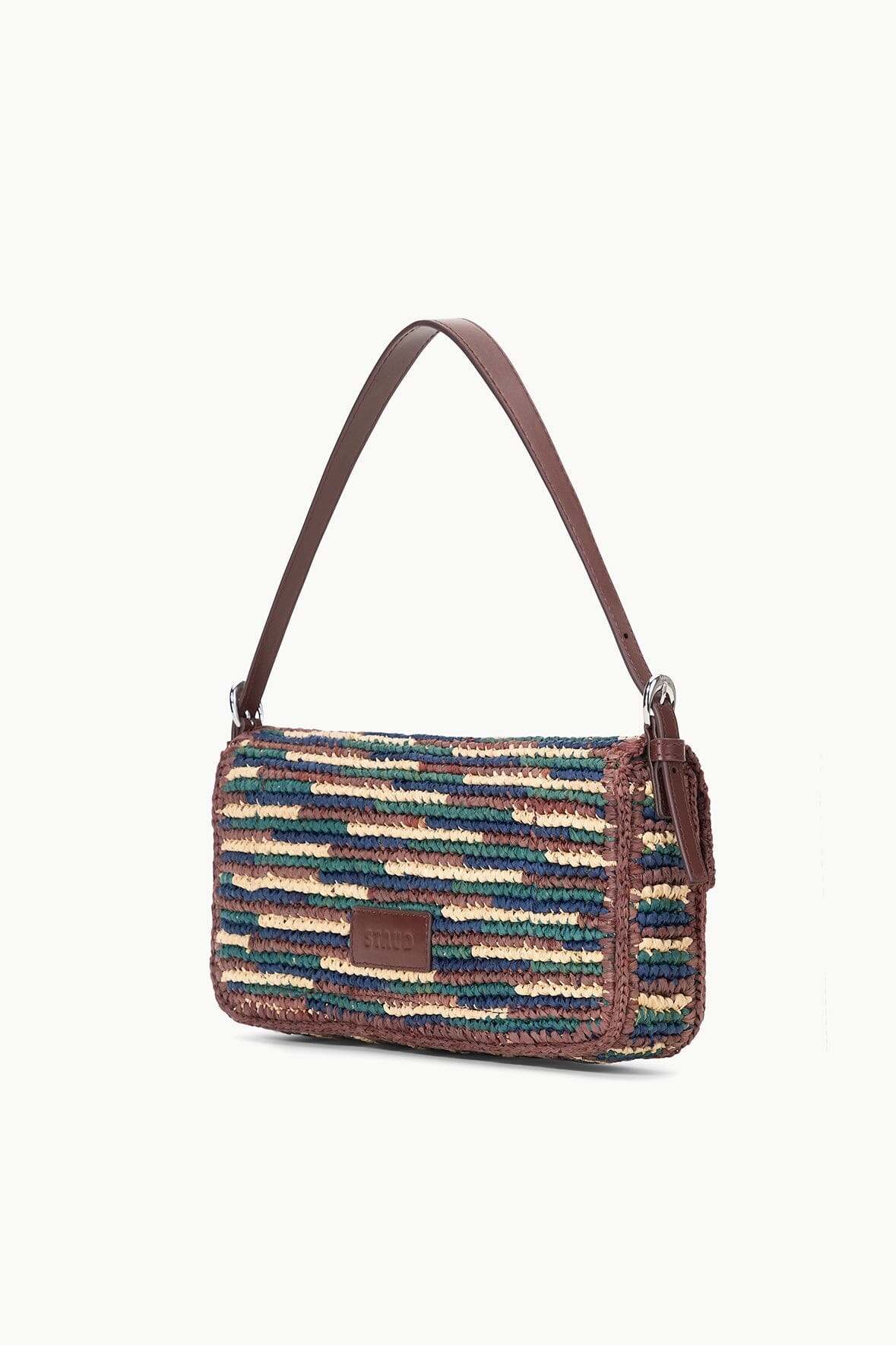 STAUD HARLOW RAFFIA BAG MIXED RAFFIA - 3