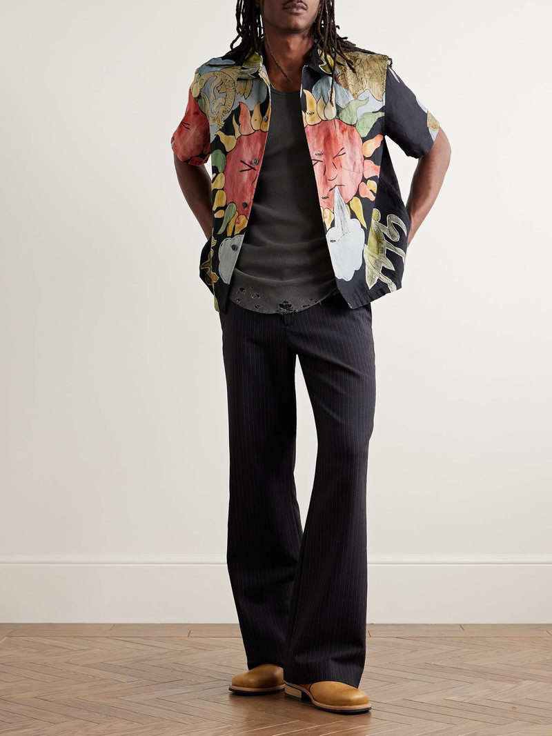 Our Legacy Printed Linen and Cotton-Blend Shirt outlook