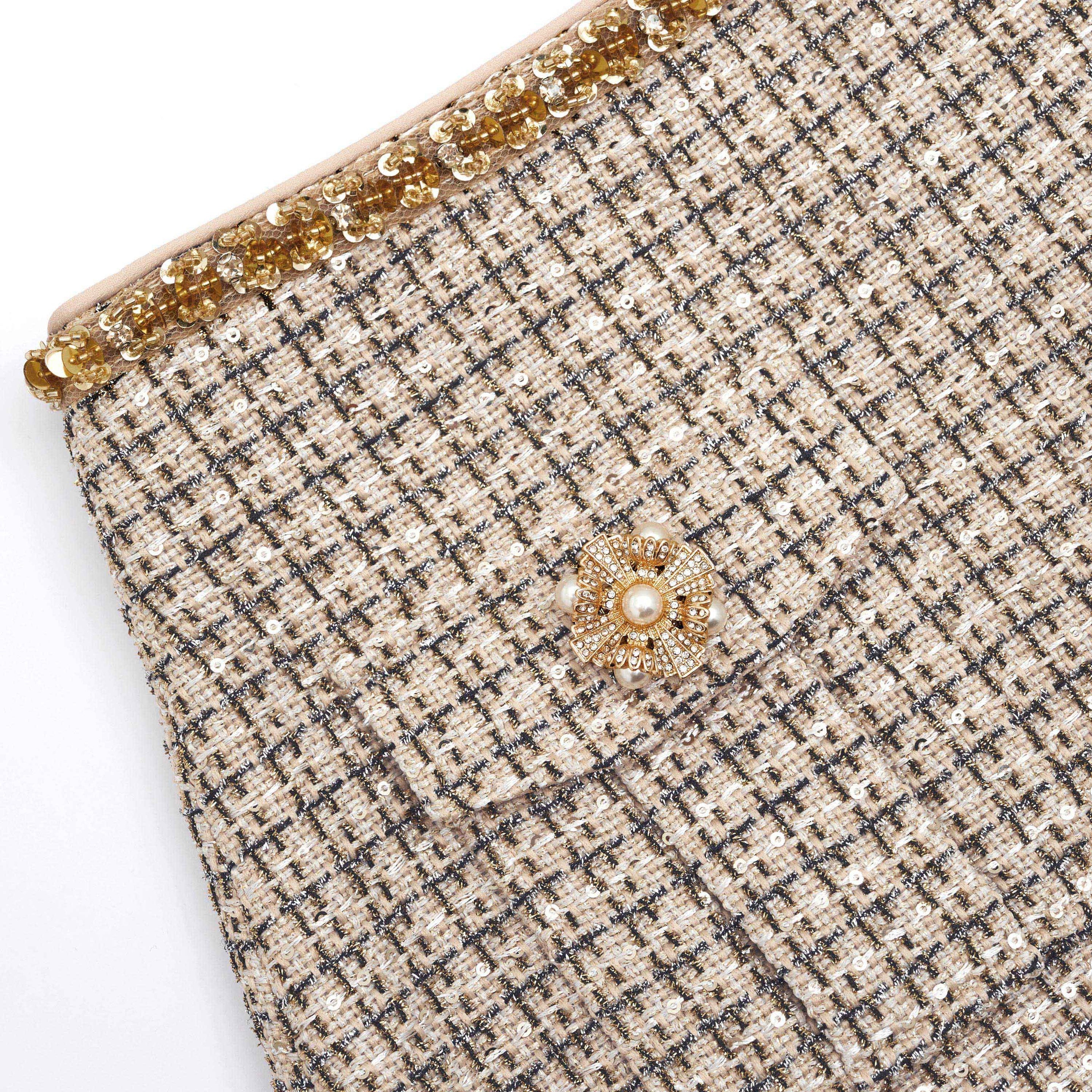 Gold Boucle Midi Skirt - 5