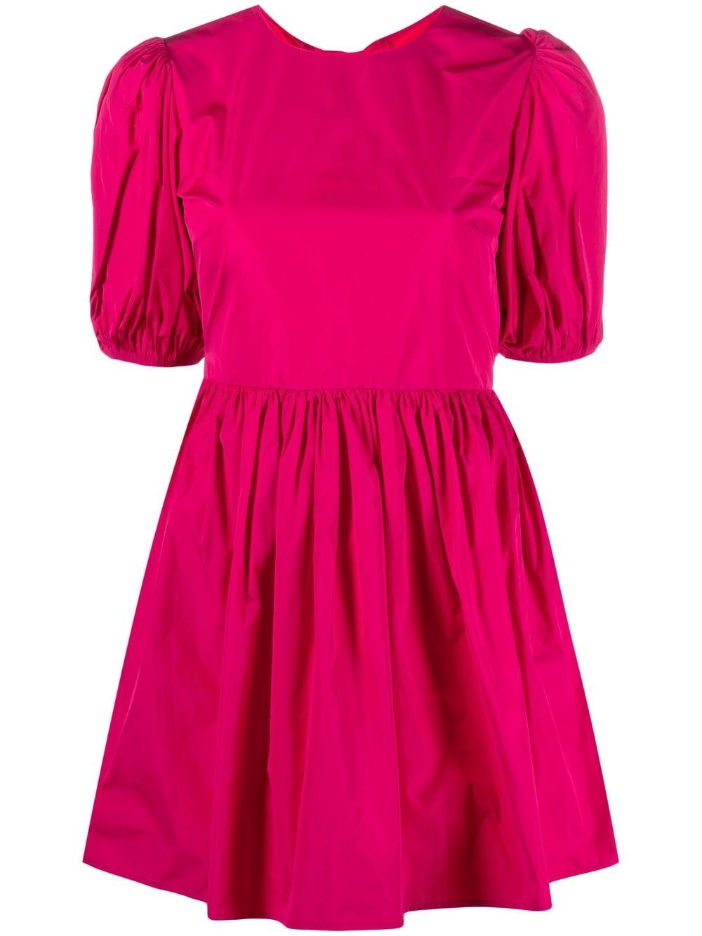 bow-detail taffeta minidress - 1