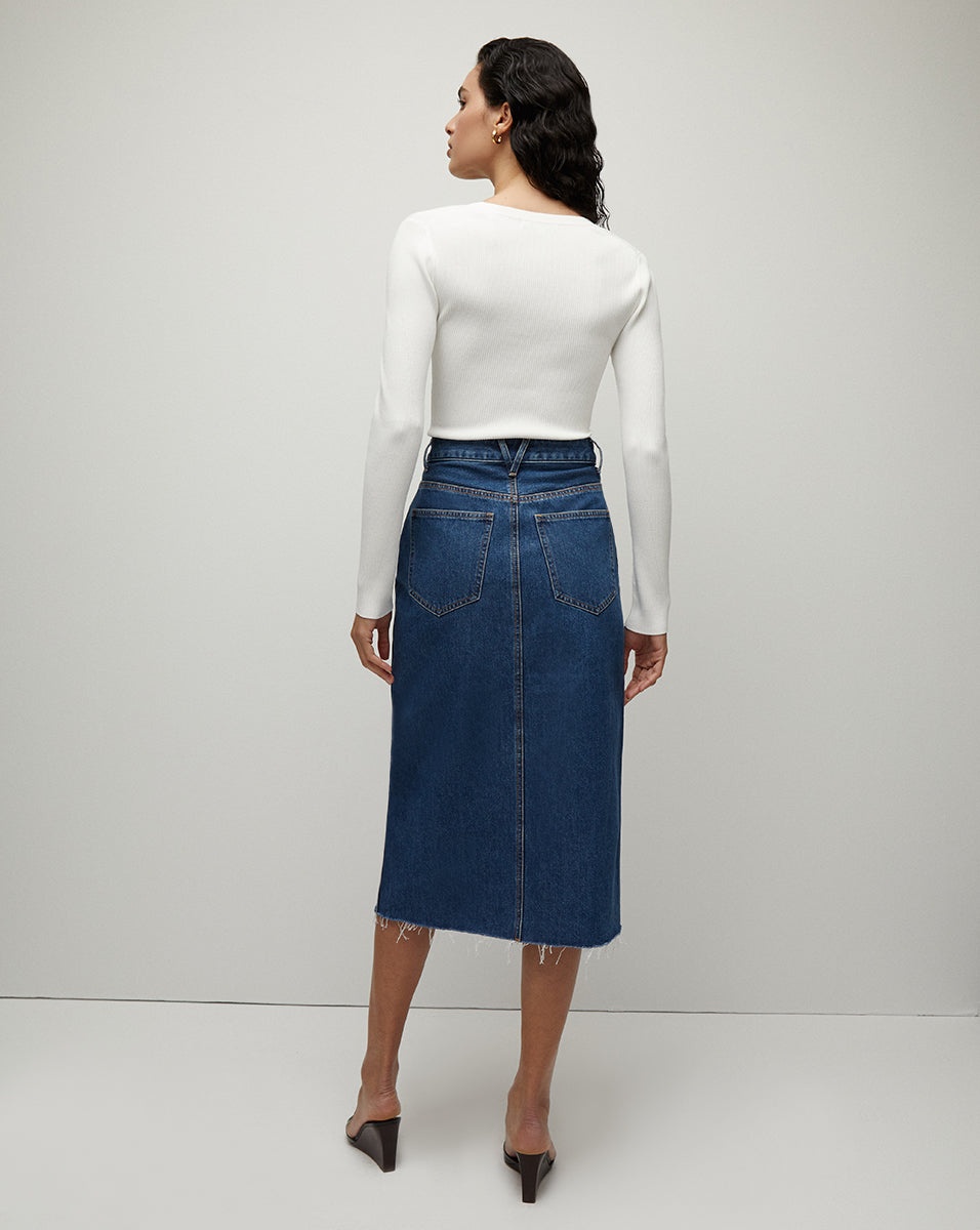 VICTORIA DENIM SKIRT - 5