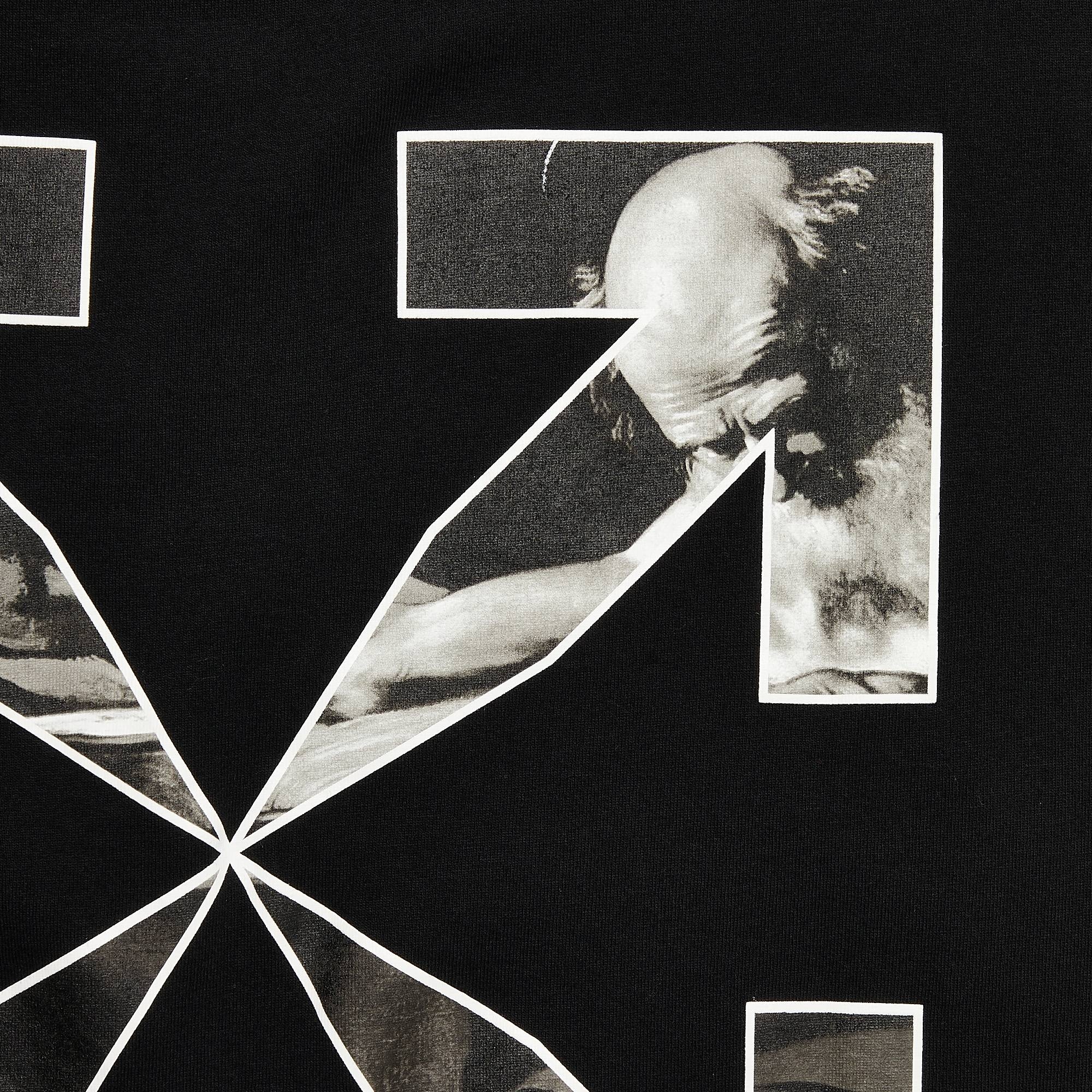 Off-White Caravag Arrow Over Short-Sleeve Tee 'Black' - 3