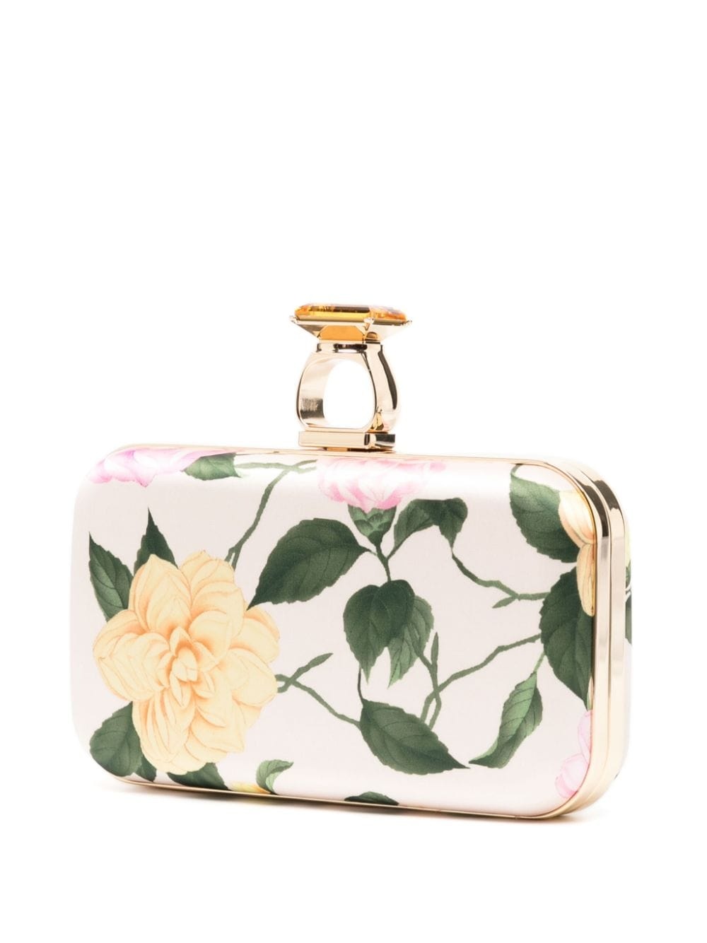 On The Rocks Lemonade Bouquet-print clutch bag - 3