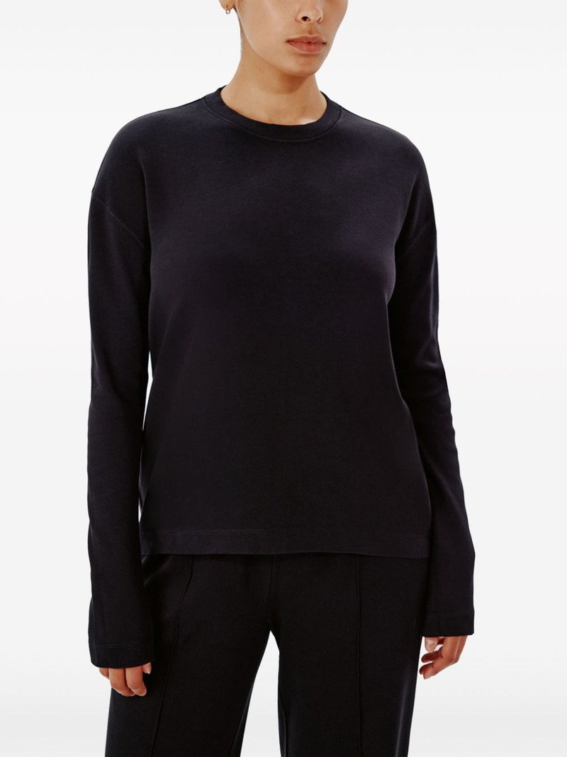 Luxe Seamed cotton T-shirt 6