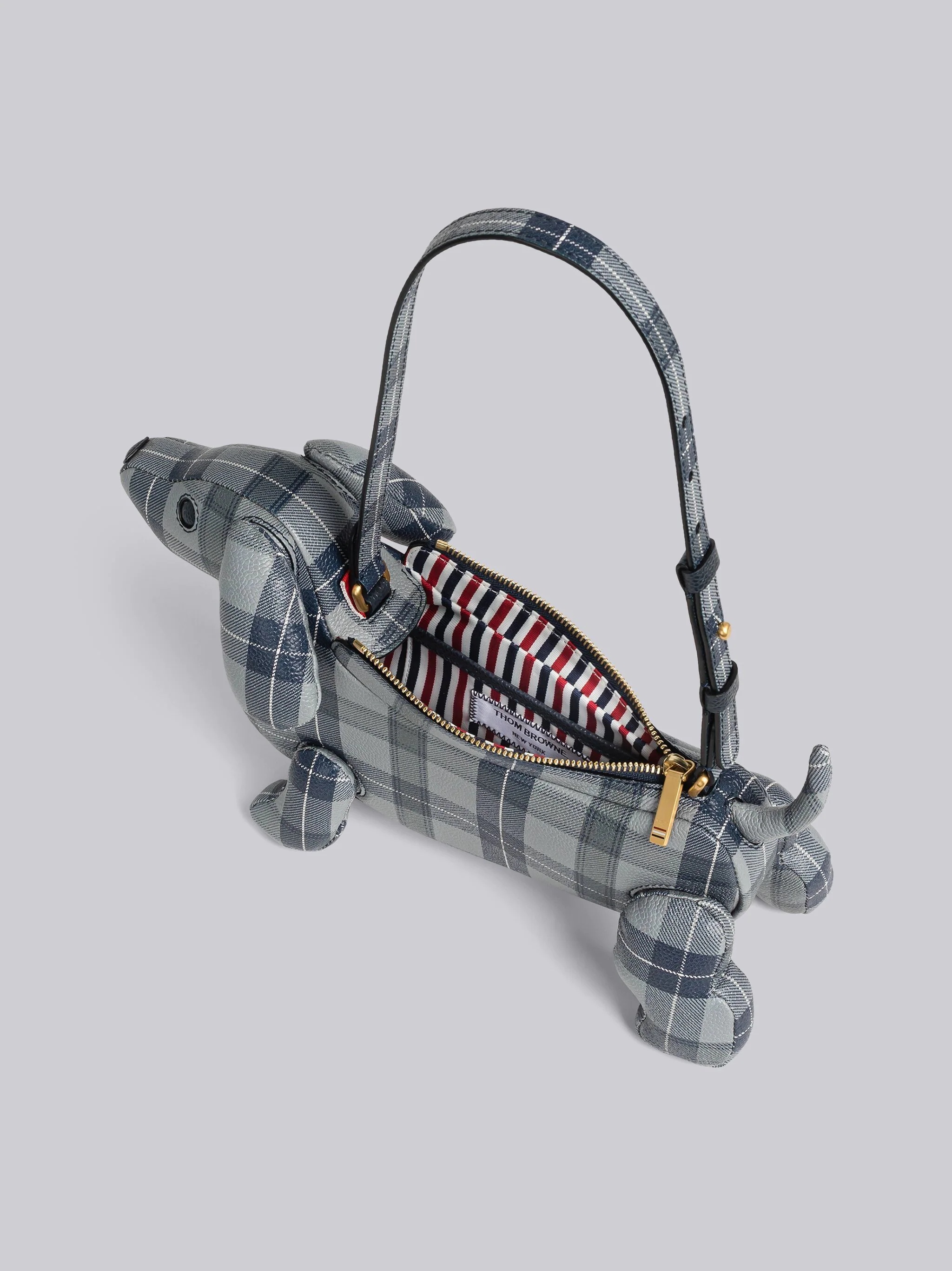 Tartan Pebble Grain Hector Baguette Shoulder Bag - 5