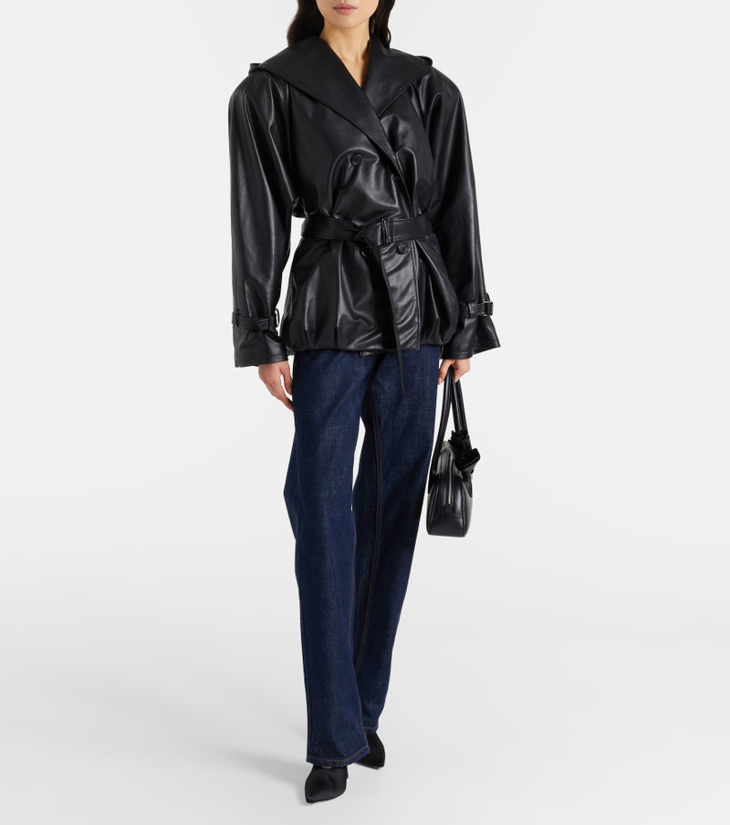 MAGDA BUTRYM Hooded leather jacket outlook
