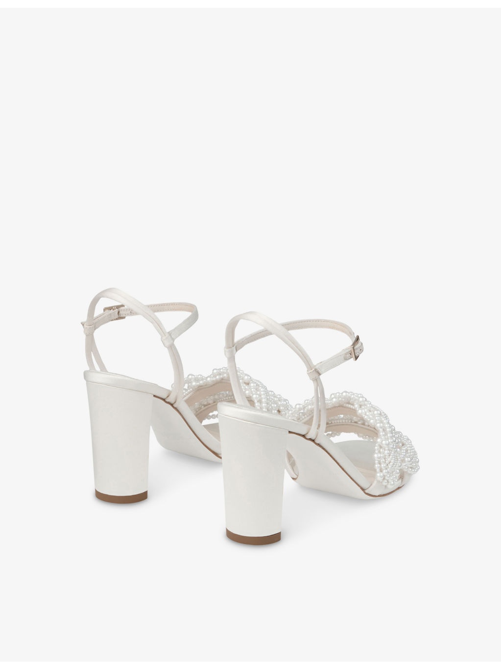 Cary 85 Satin Block-Heel Sandals - 4