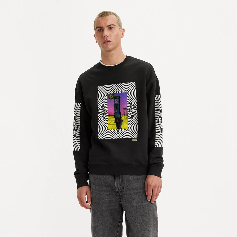 RELAXED GRAPHIC CREWNECK SWEATSHIRT 1
