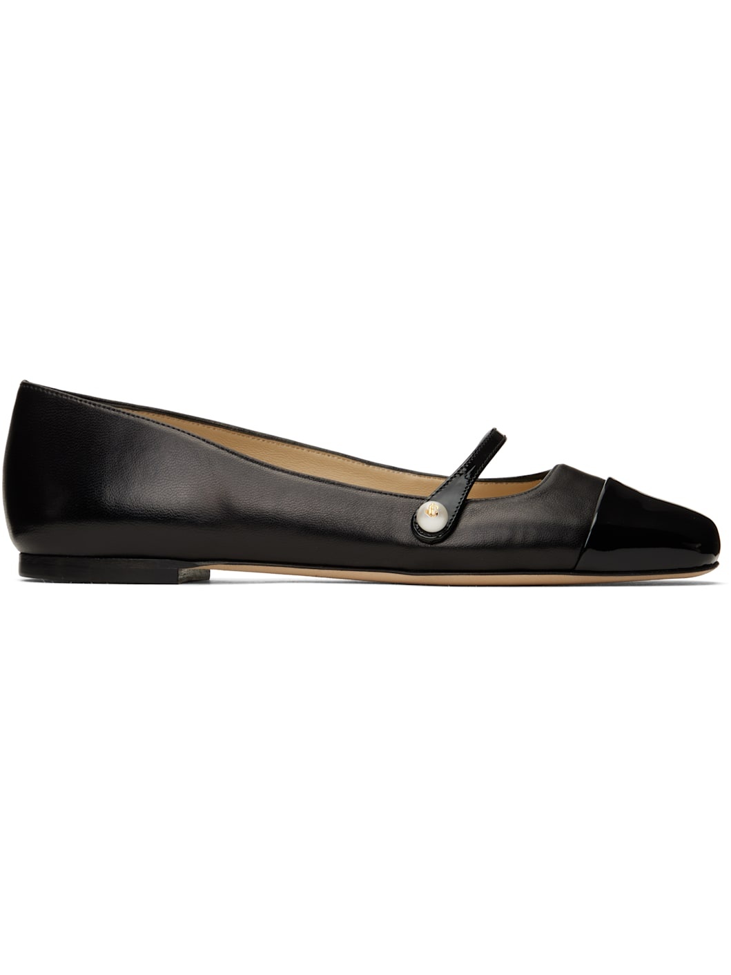 Black Elisa Ballerina Flats - 1