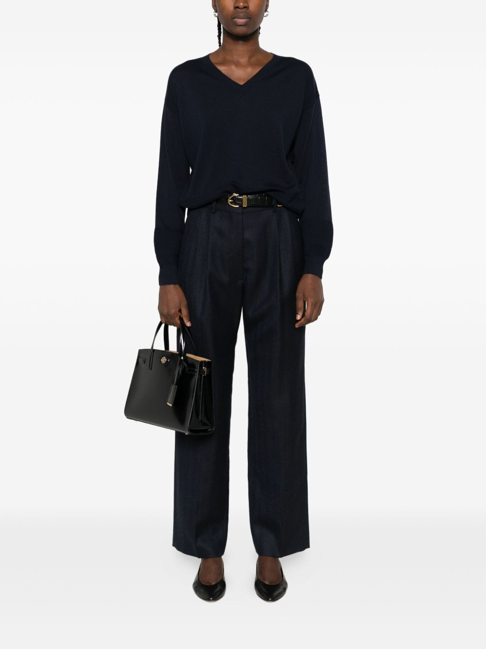 pleated wool trousers - 2