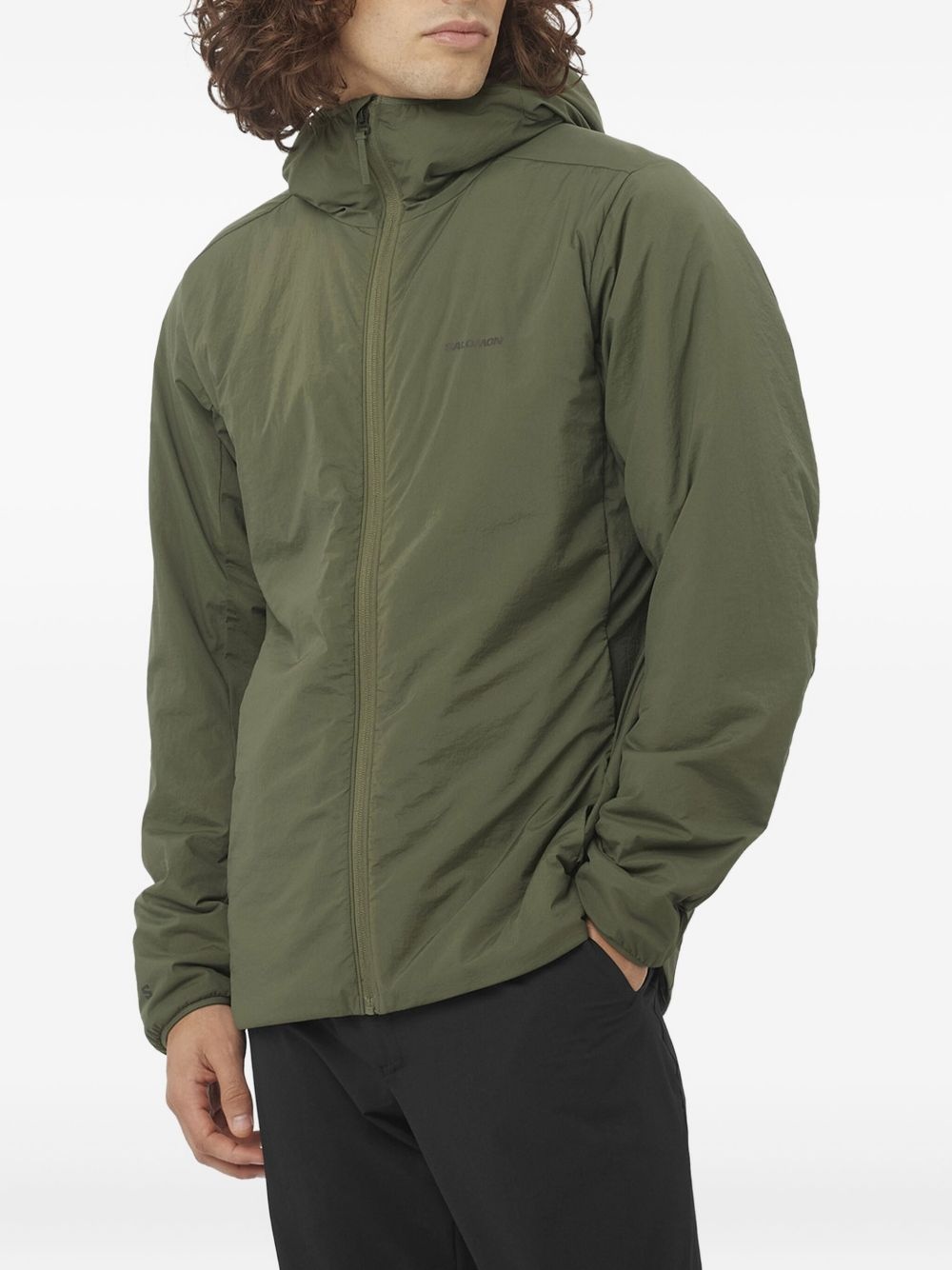 hooded zip-up jacket - 2