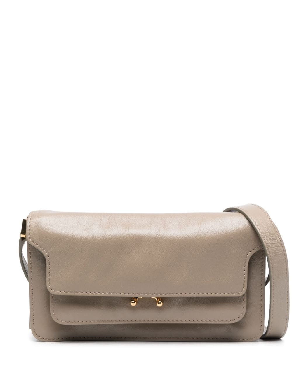 Trunk leather shoulder bag - 1