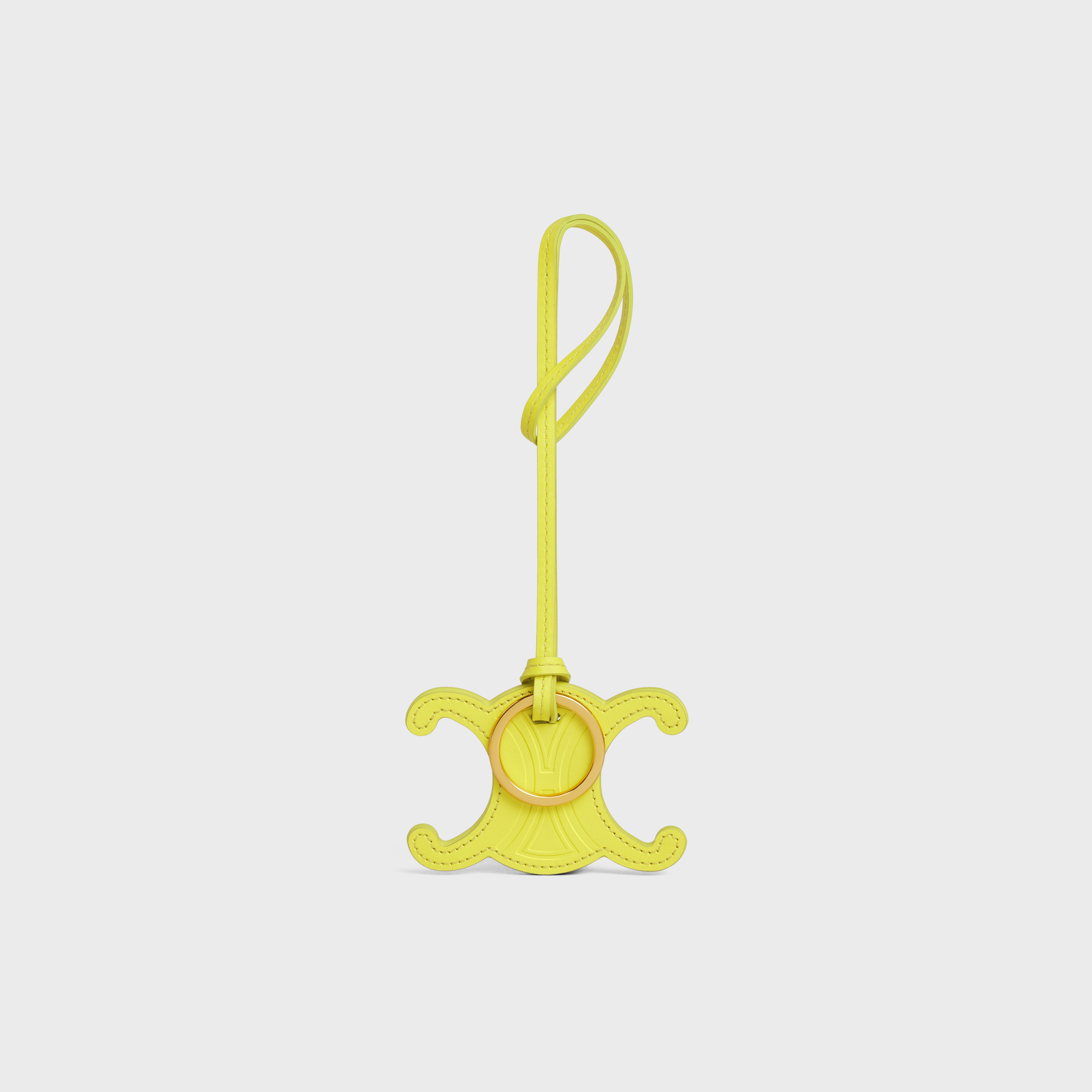 TRIOMPHE KEYRING CHARM in SMOOTH CALFSKIN - 4