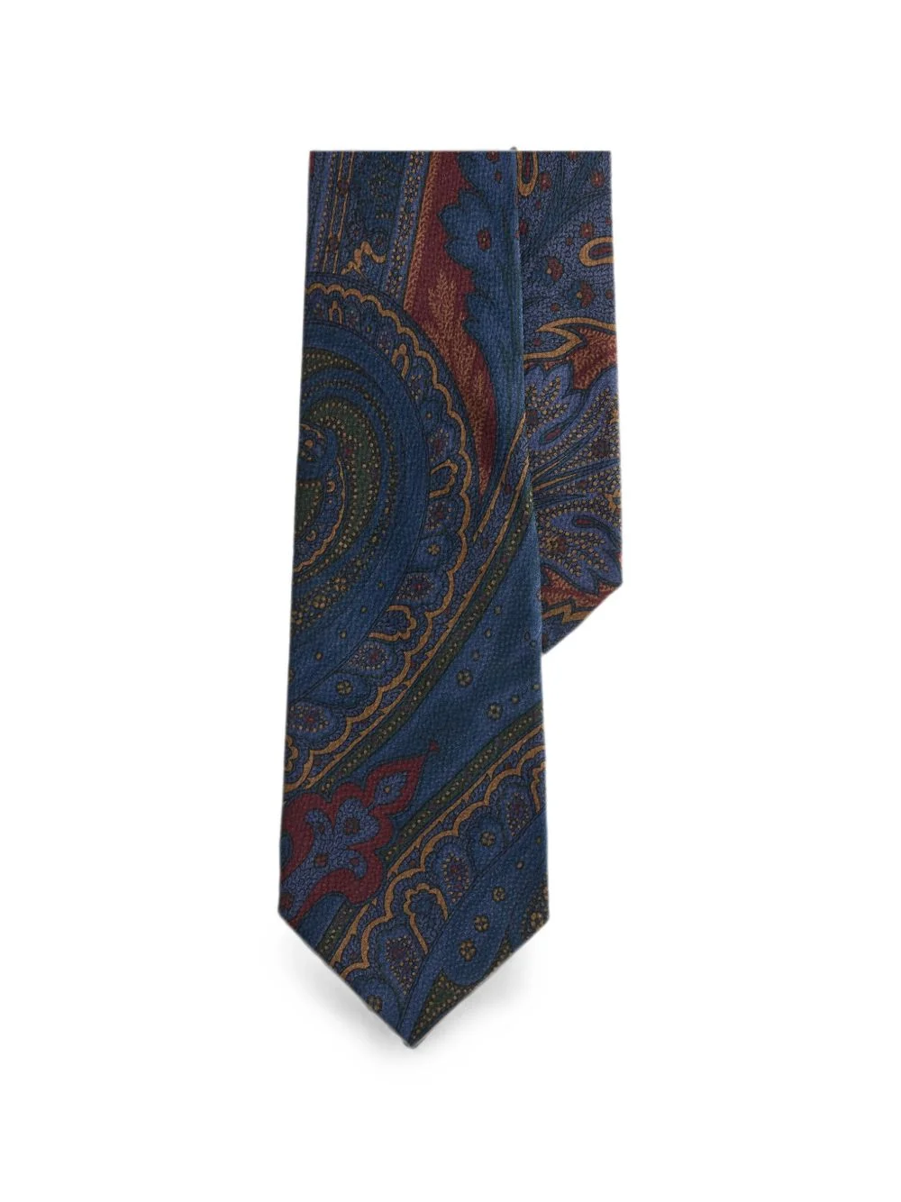 paisley-print silk tie - 1