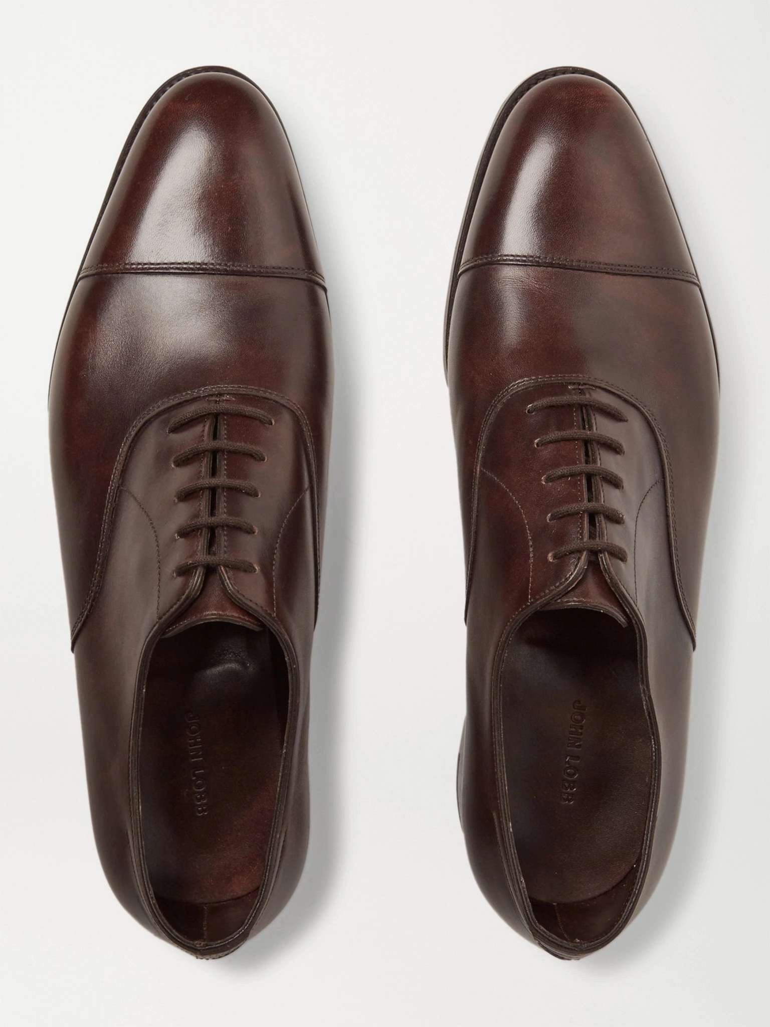 City II Burnished-Leather Oxford Shoes - 8