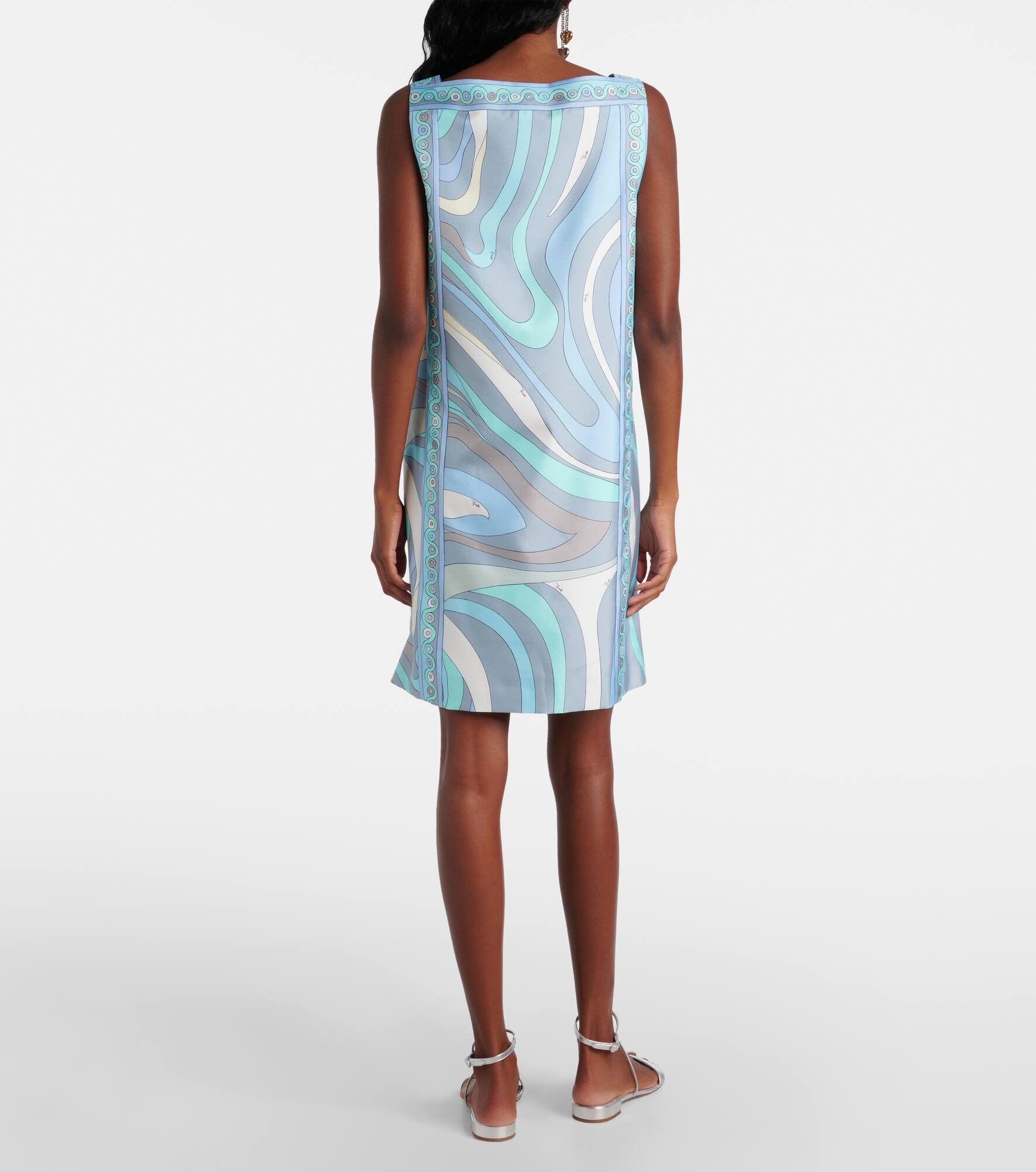 Marmo silk twill minidress - 3