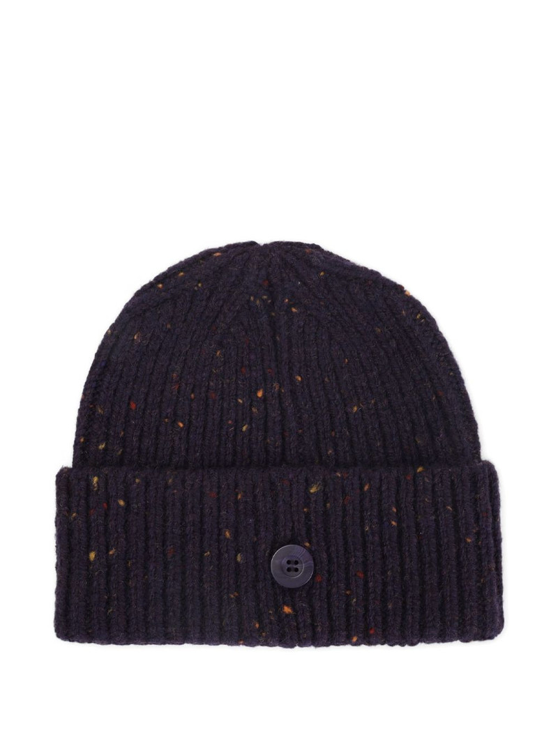 Carhartt Anglistic speckled logo-patch beanie outlook