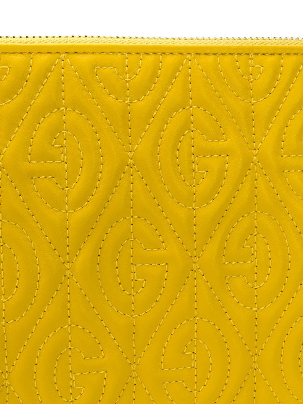 logo-embossed clutch - 4