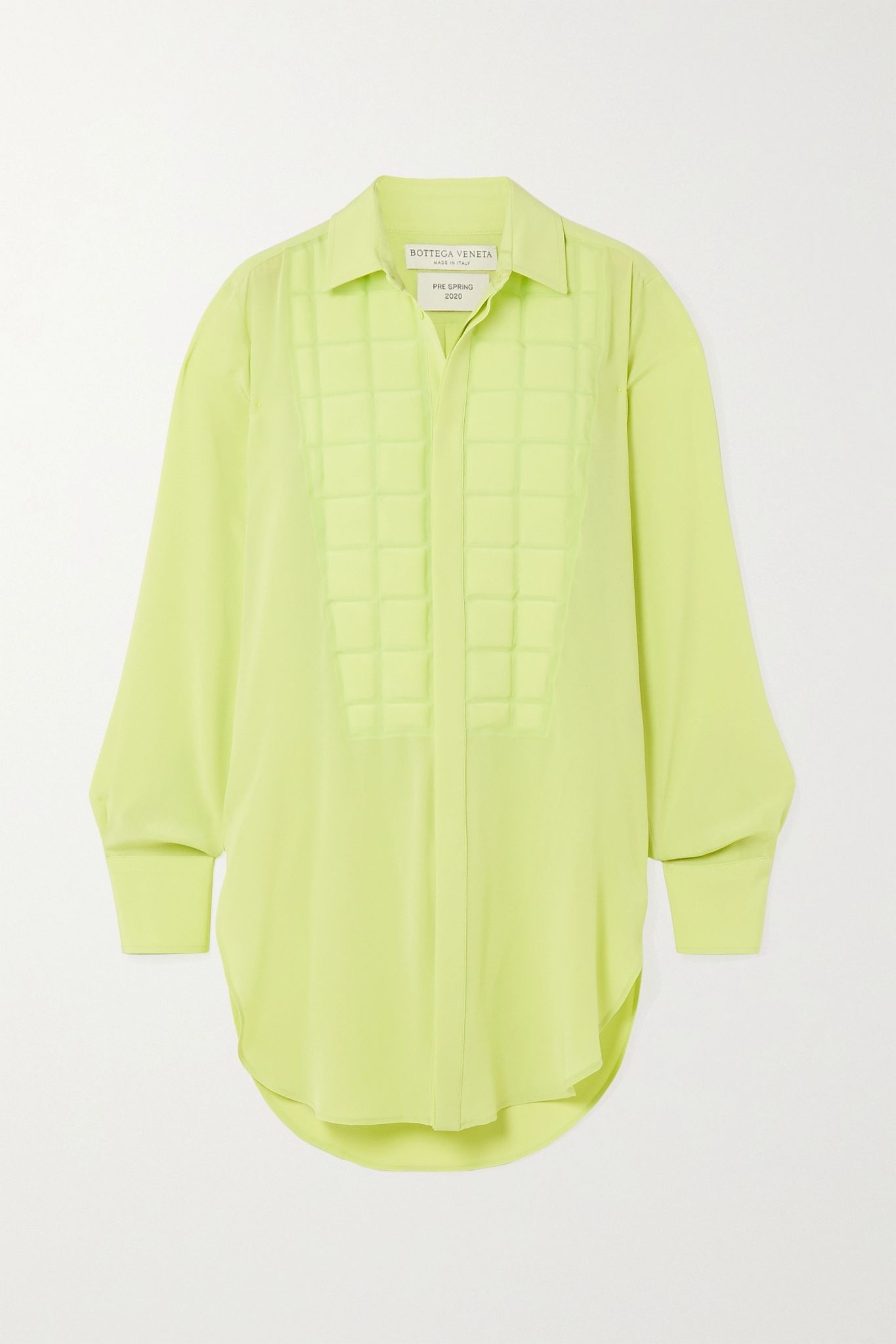 Quilted silk crepe de chine blouse - 1