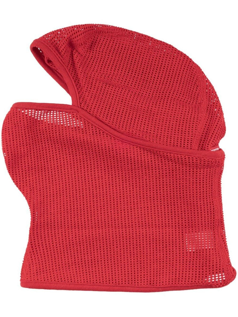 logo-print mesh balaclava 1