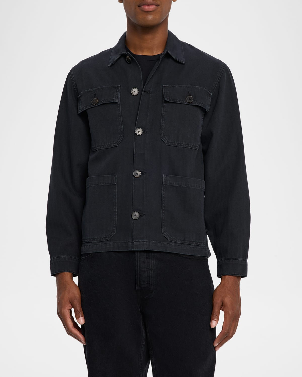 Men's Cotton Herringbone Jacket - 4