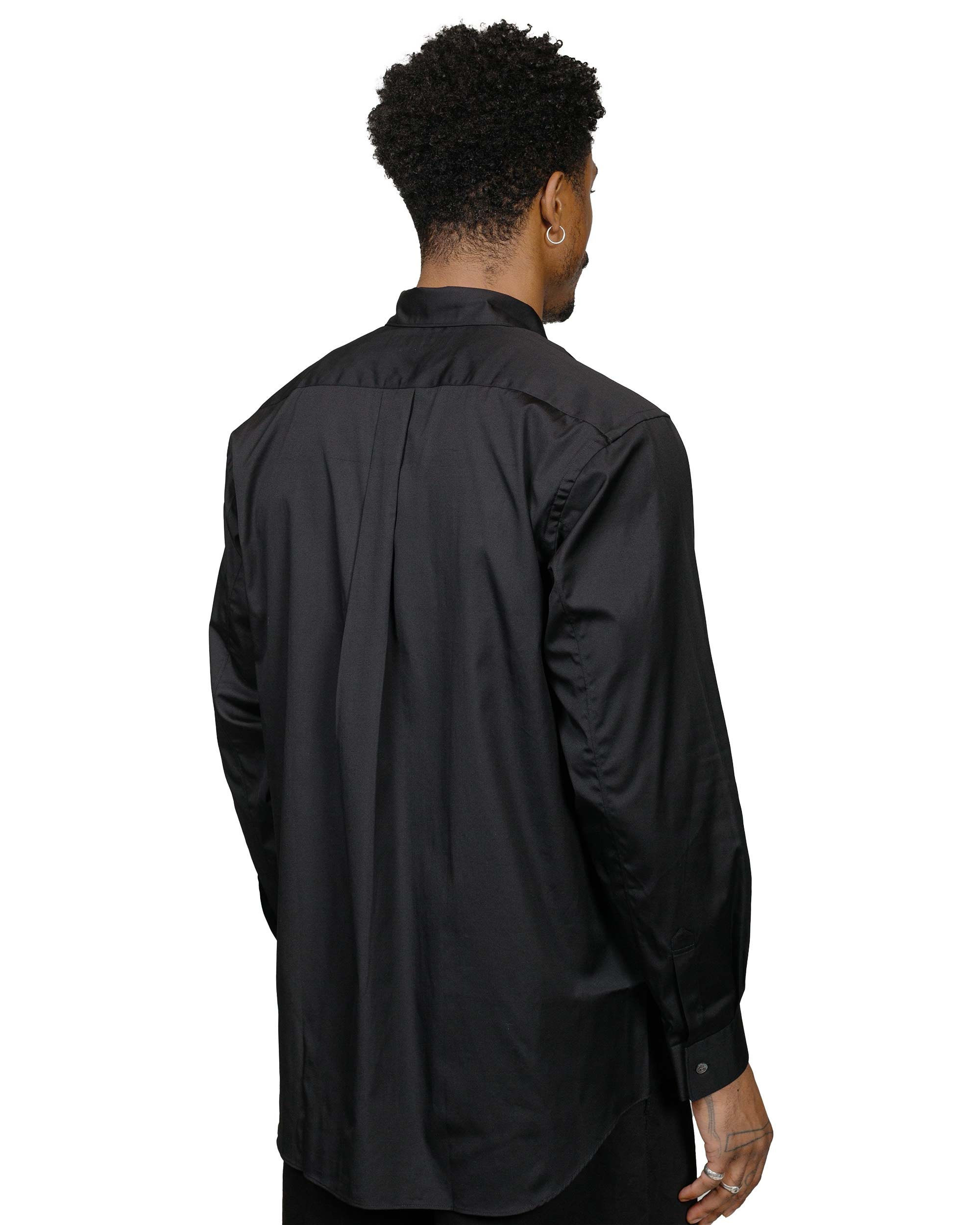 Wide Classic Big Collar Shirt Black - 3