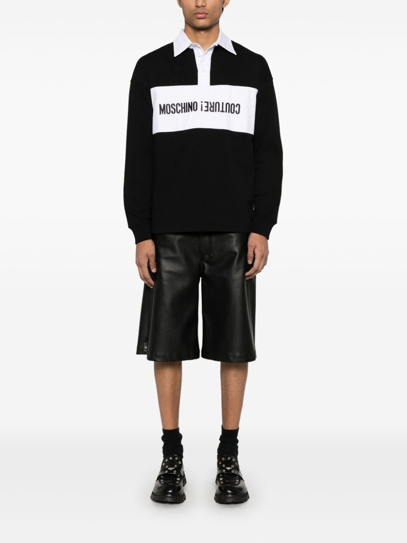 Moschino logo-embroidered polo shirt outlook