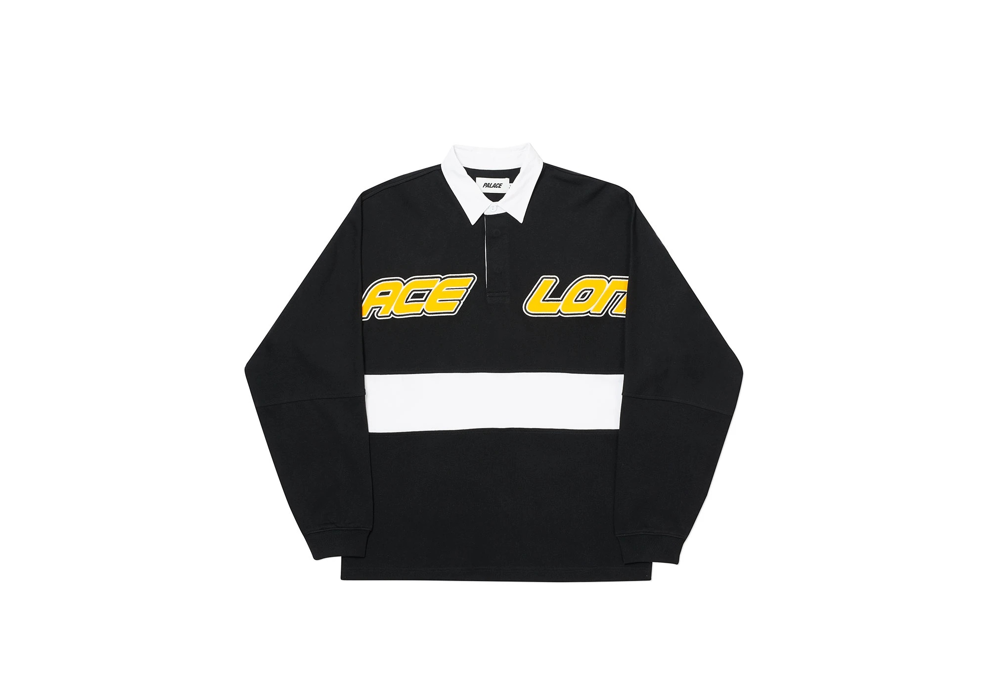 PALACE LONDON RUGBY TOP BLACK / WHITE - 1