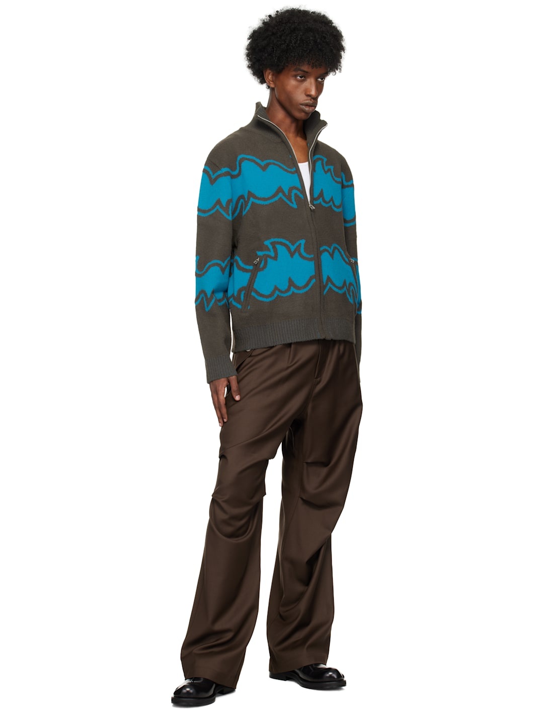 Brown Parachute Trousers - 4