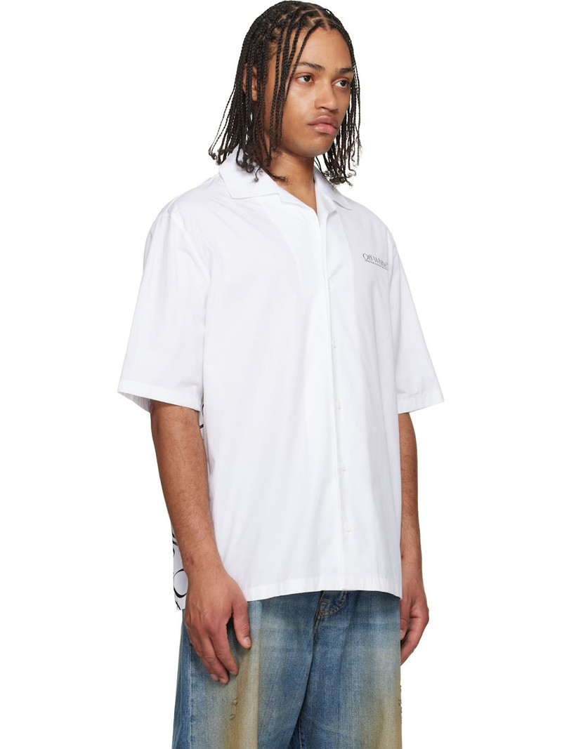 White Circle Off Bowling Shirt 2