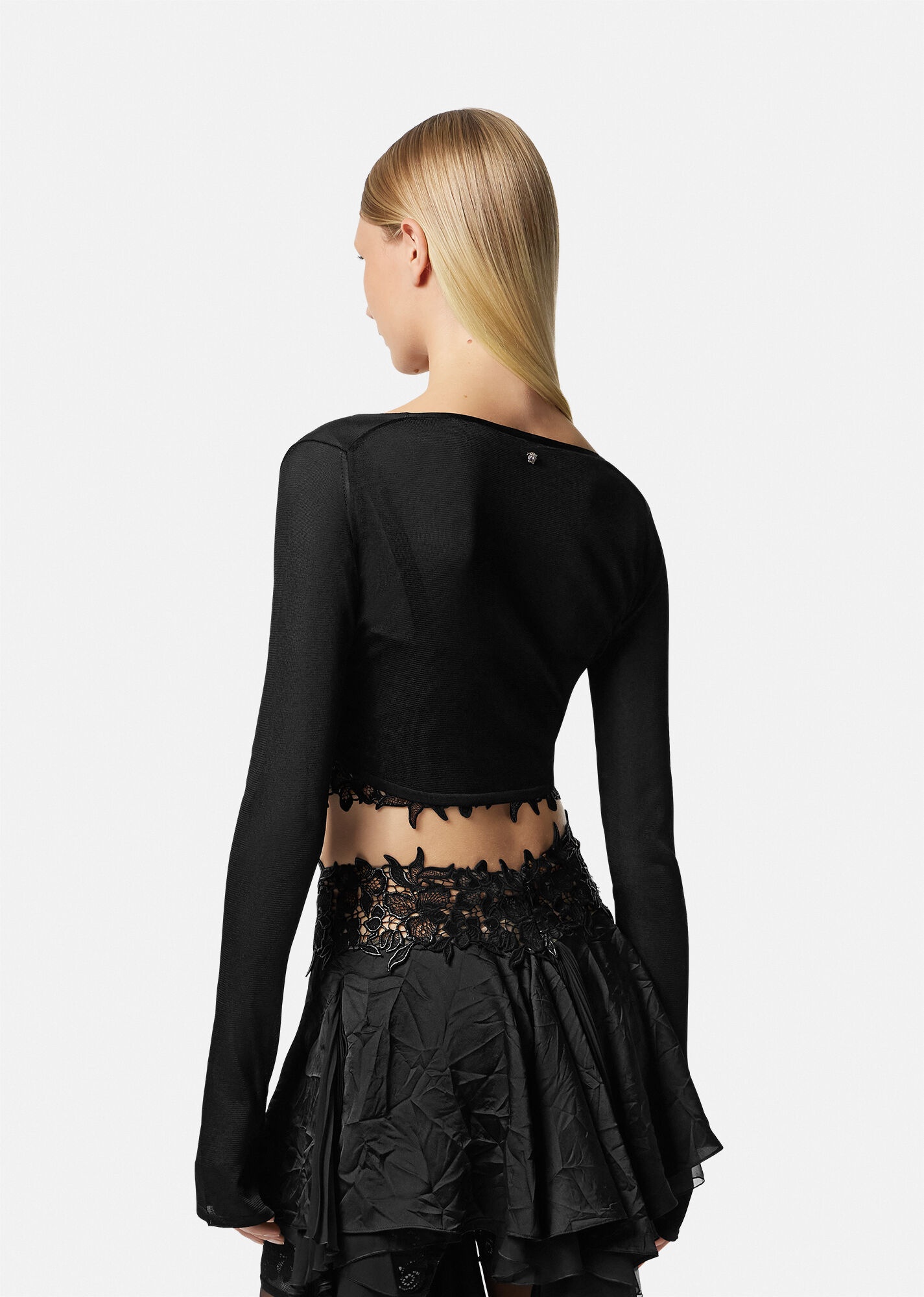 Medusa Crop Knit Cardigan - 4